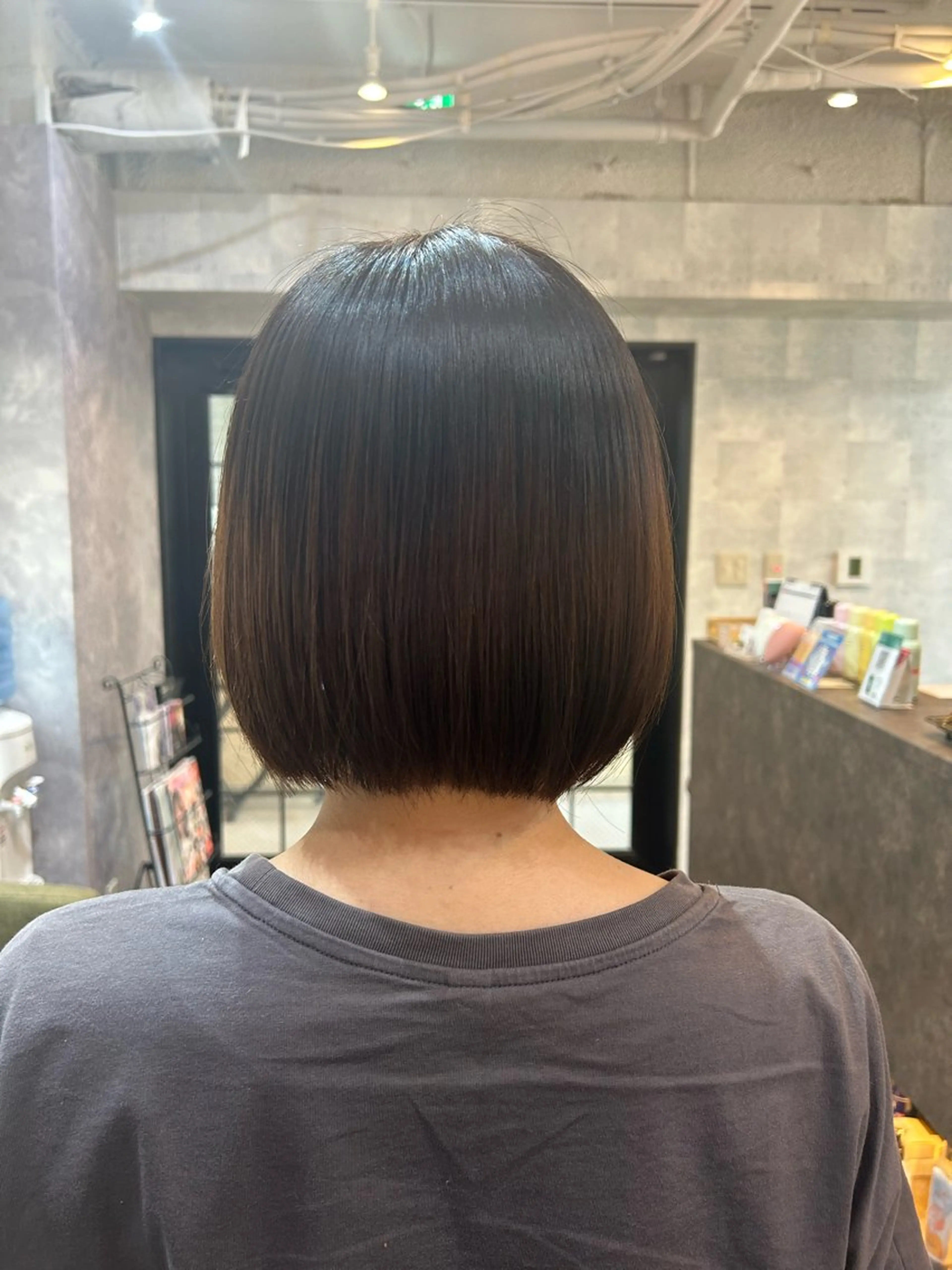 ショート ボブ 髪質改善 縮毛矯正 カット トリートメント SHANTi 飯塚 ヘアセット/髪質改善のヘアスタイル