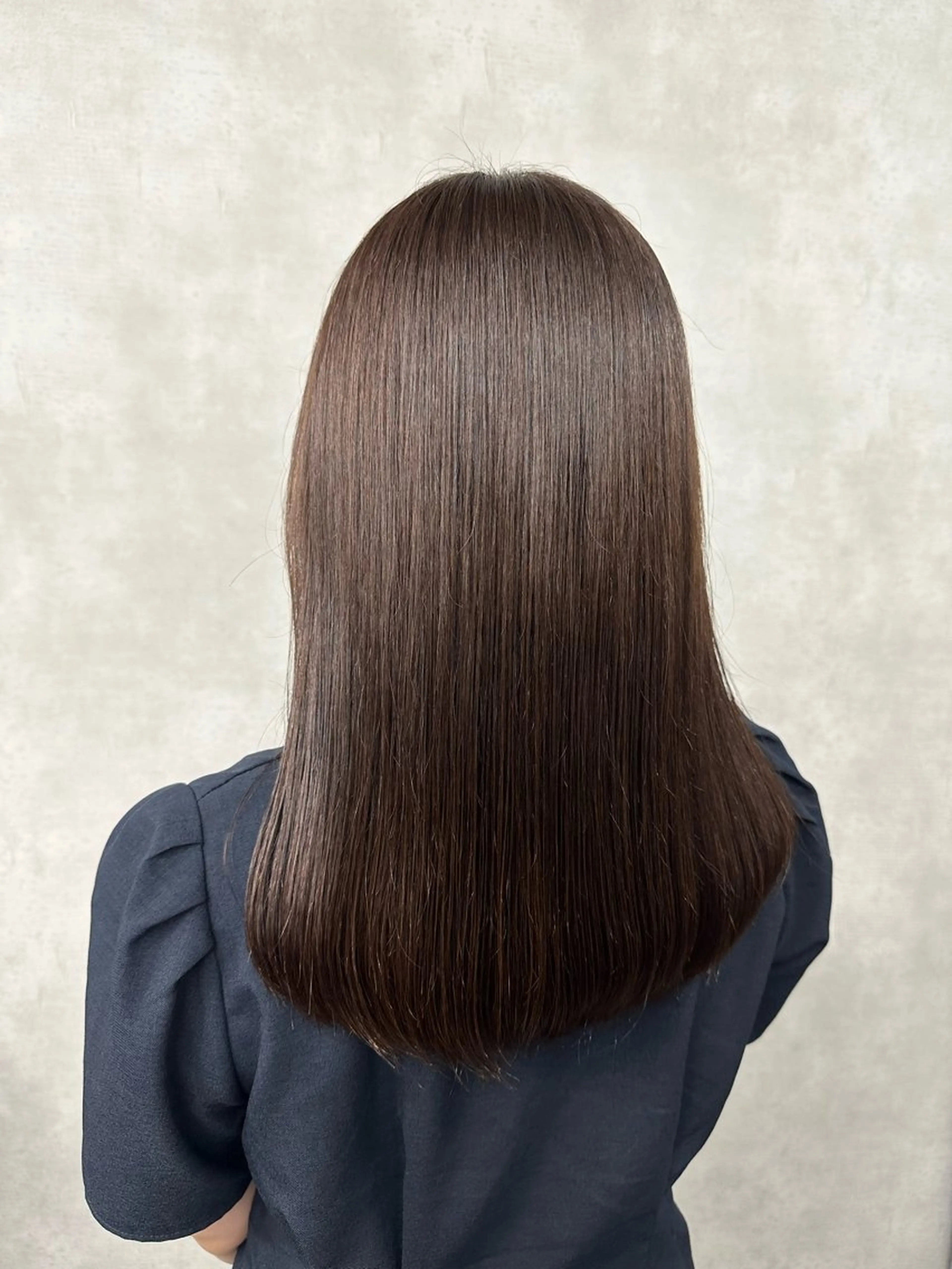 ミディアム カラー カット ヘアカラー 縮毛矯正 外山 実咲のヘアスタイル