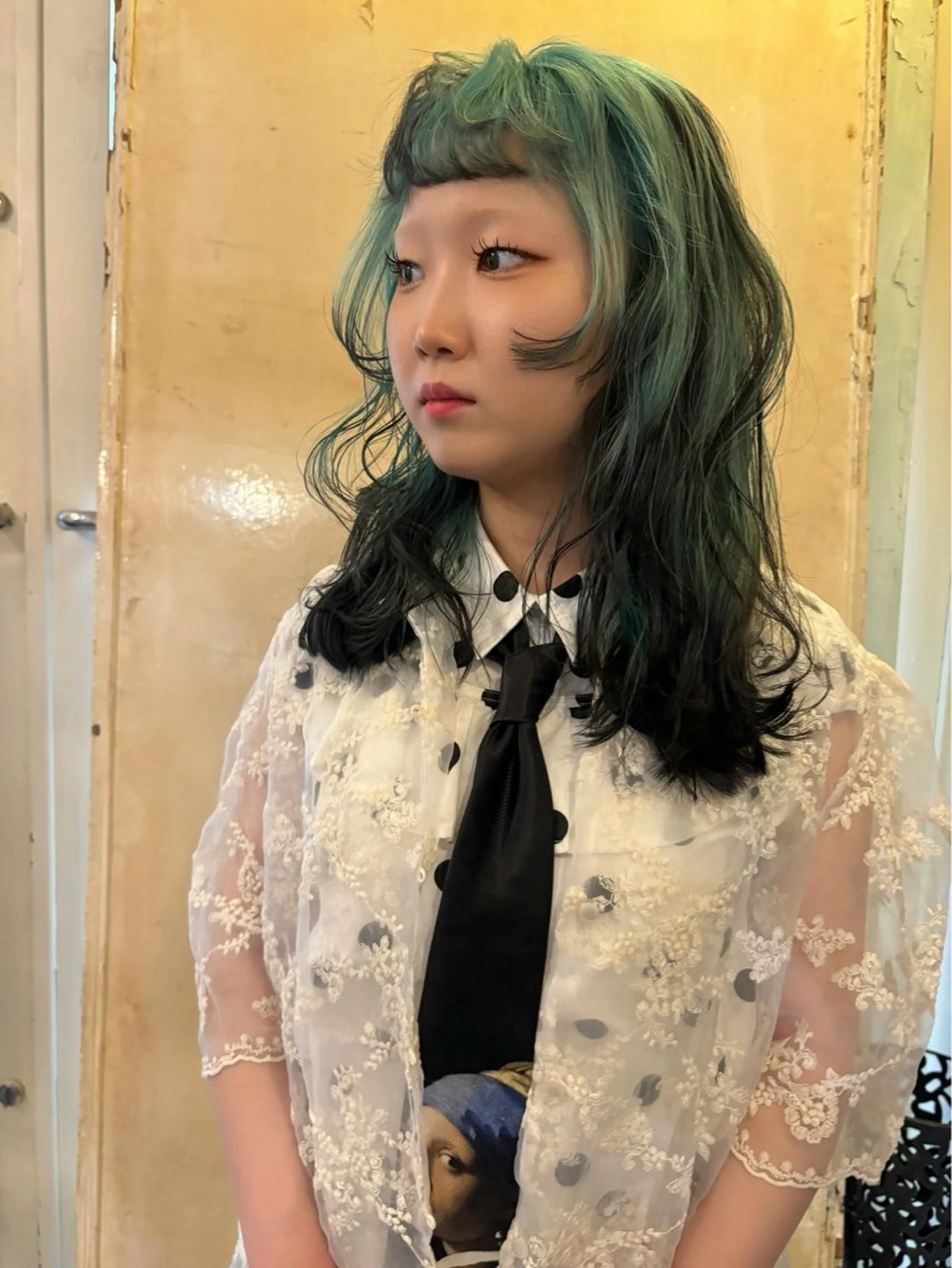 ロング ヘアカラー ヒラカホ/ ブリーチ/似合わせのヘアスタイル