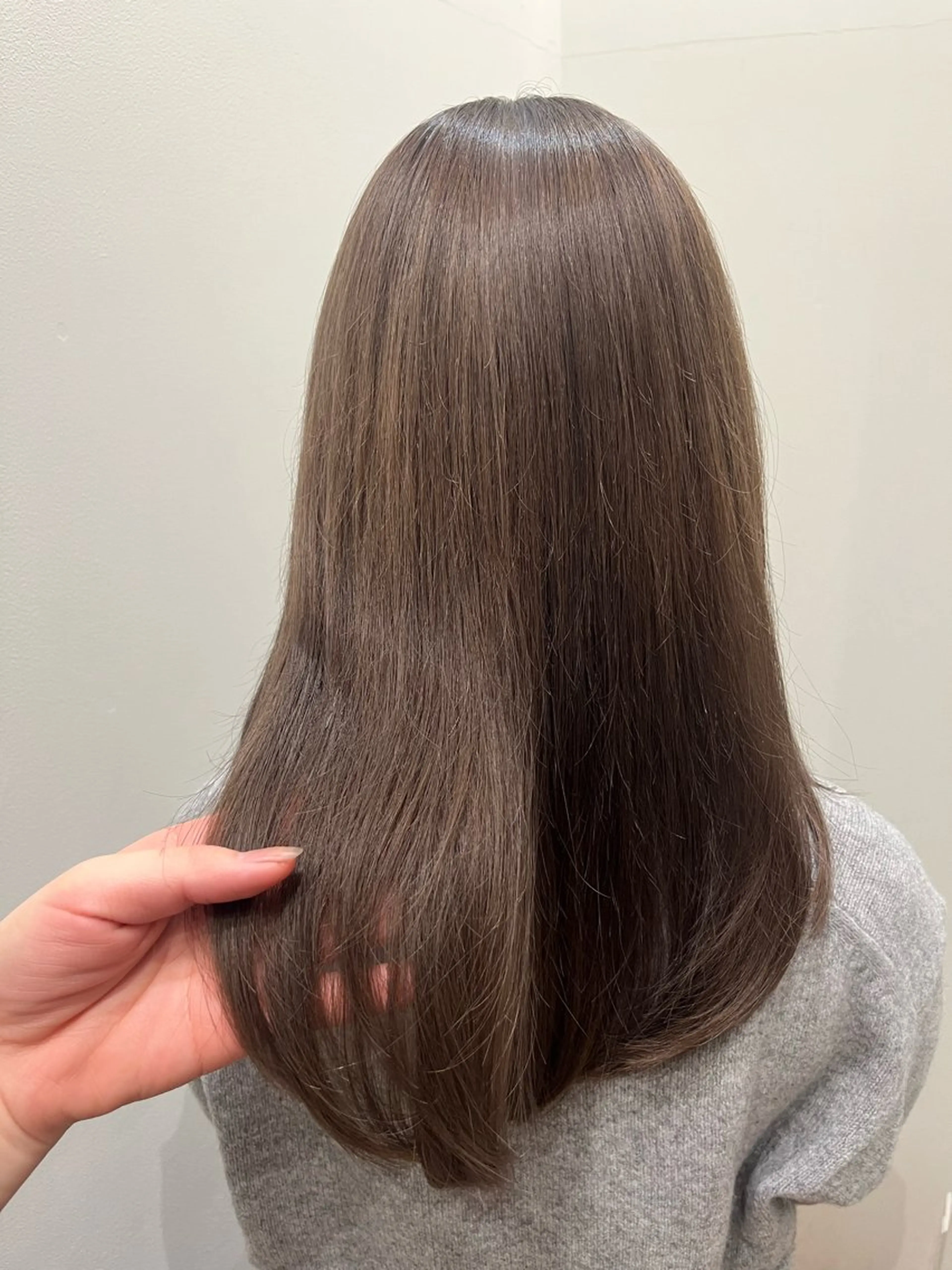 セミロング ヘアカラー 暖色カラー/ダブル カラー/名古屋/辻のヘアスタイル