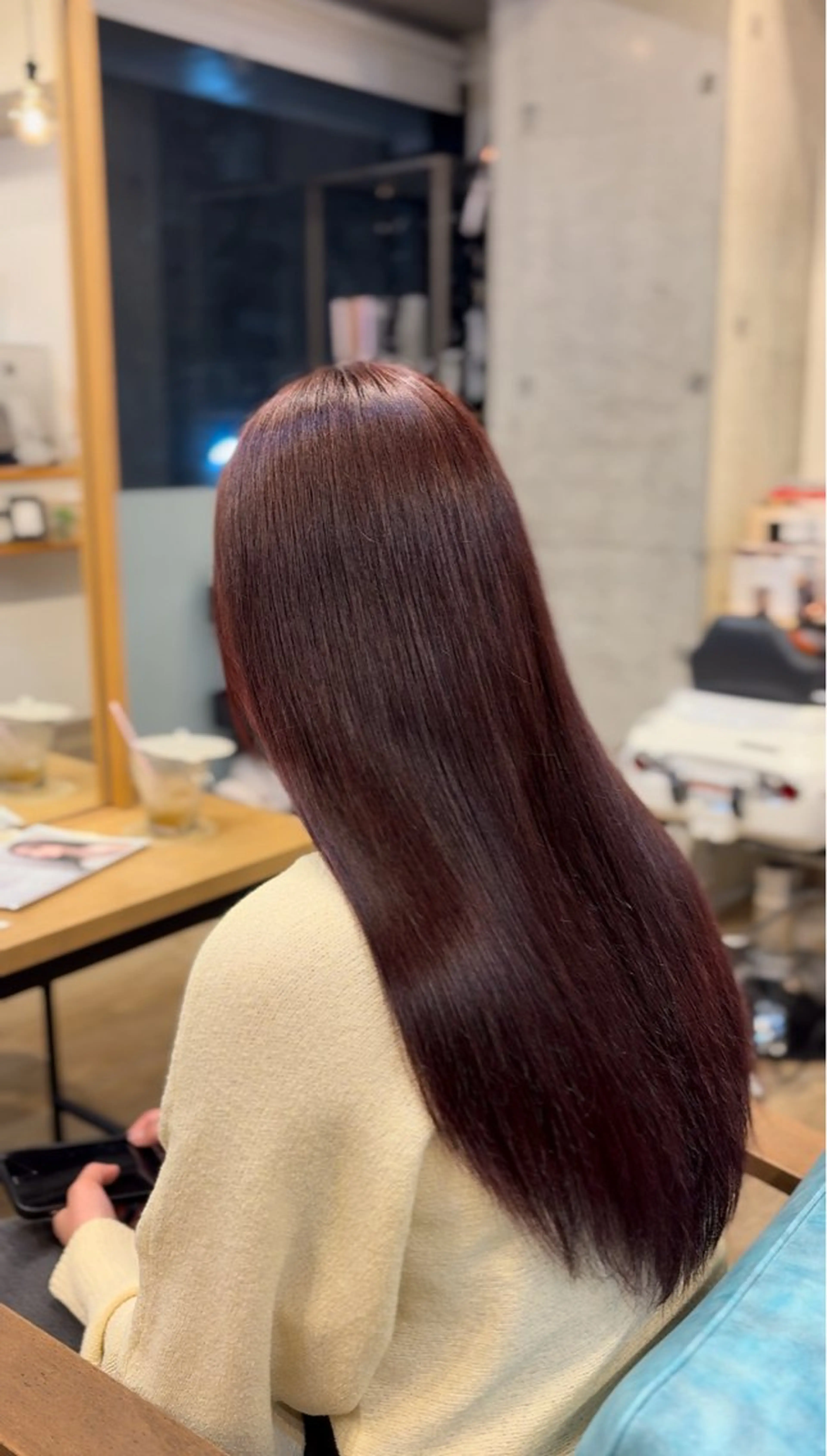 カット+髪質改善カラーの写真