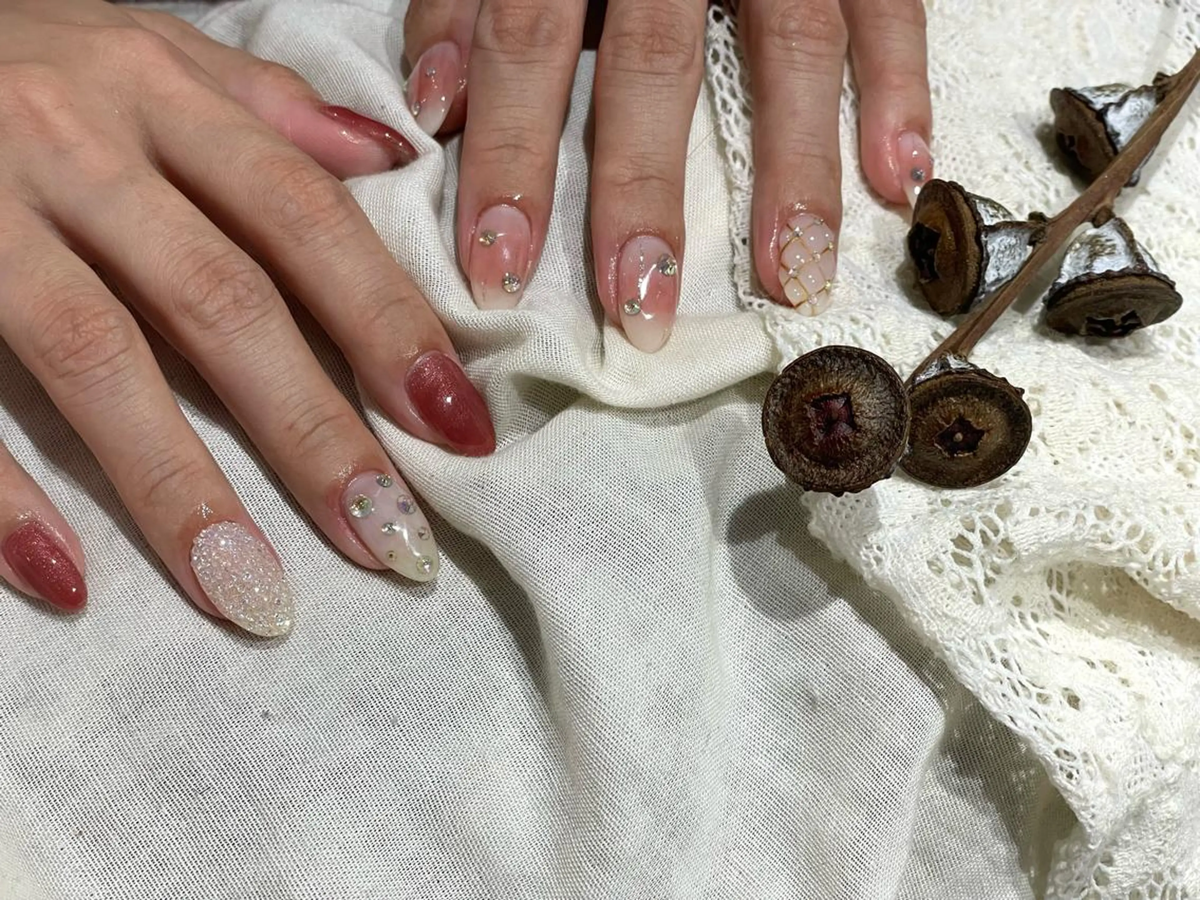 セミロング m kaori𓃟のネイルデザイン