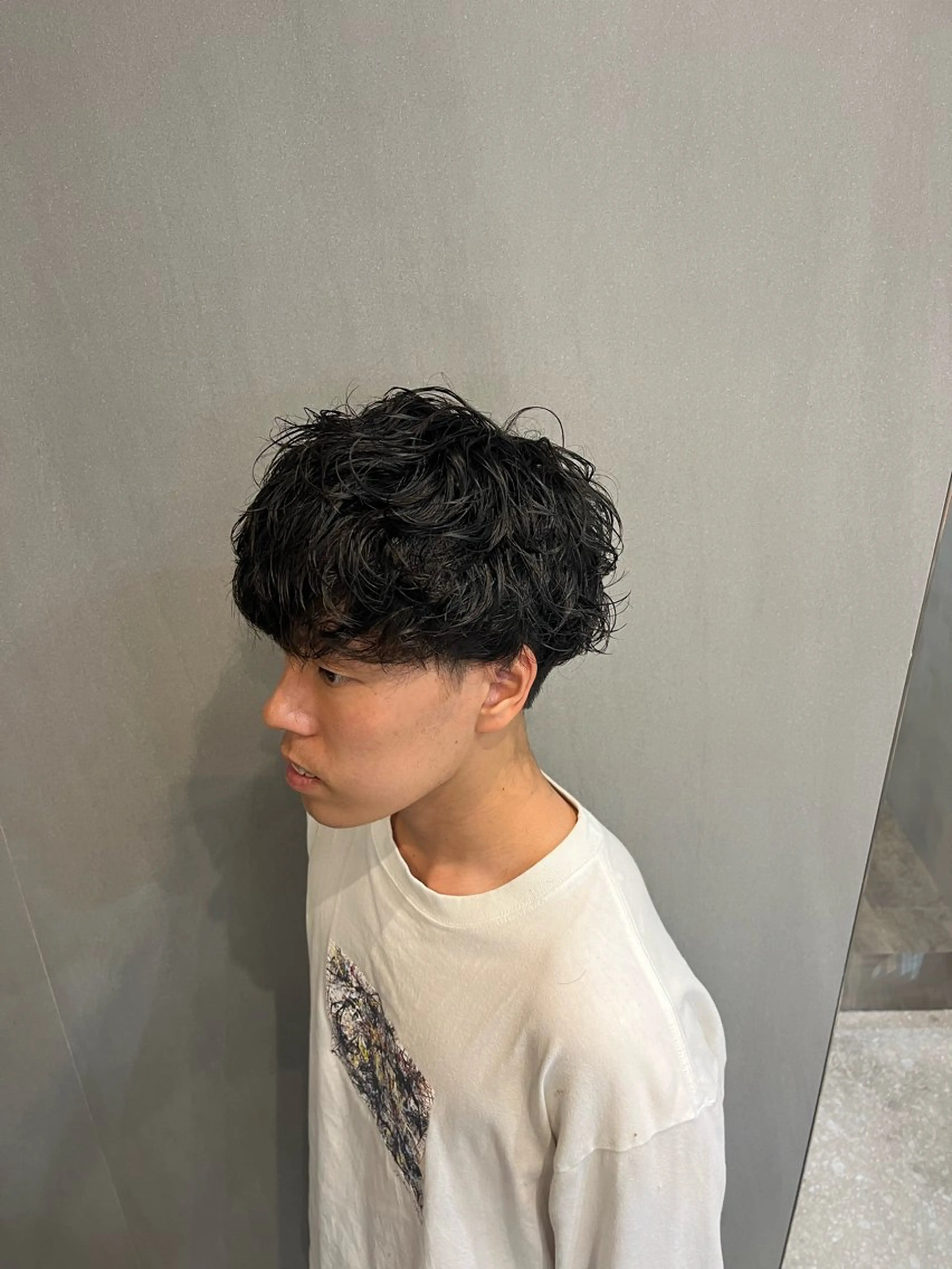 ショート パーマ メンズ カット パーマ fifth / 山下 和輝 海外風スタイルのヘアスタイル