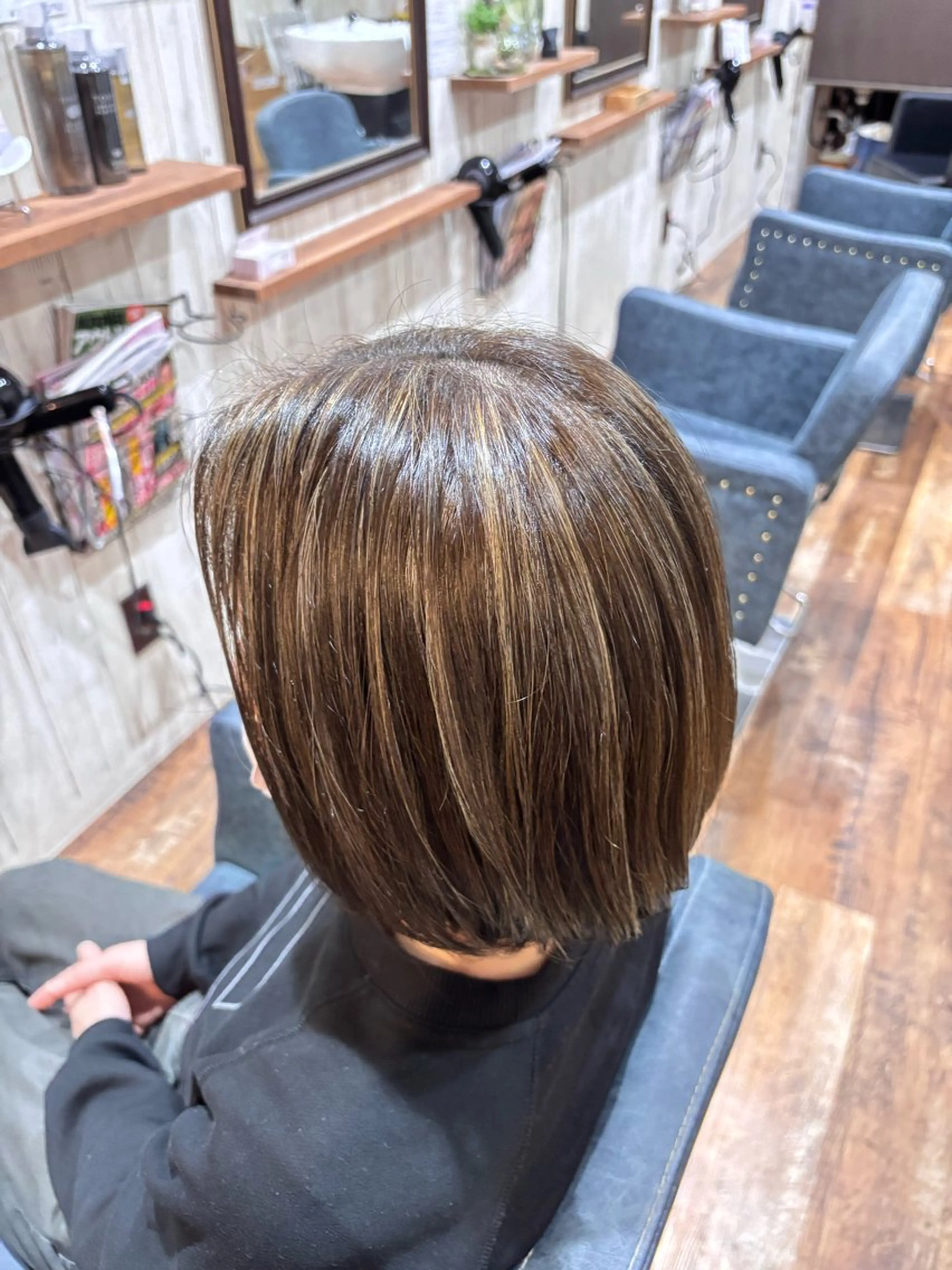 カラー ハイライトカラー ‎🤍cocoa ‎🤍のヘアスタイル