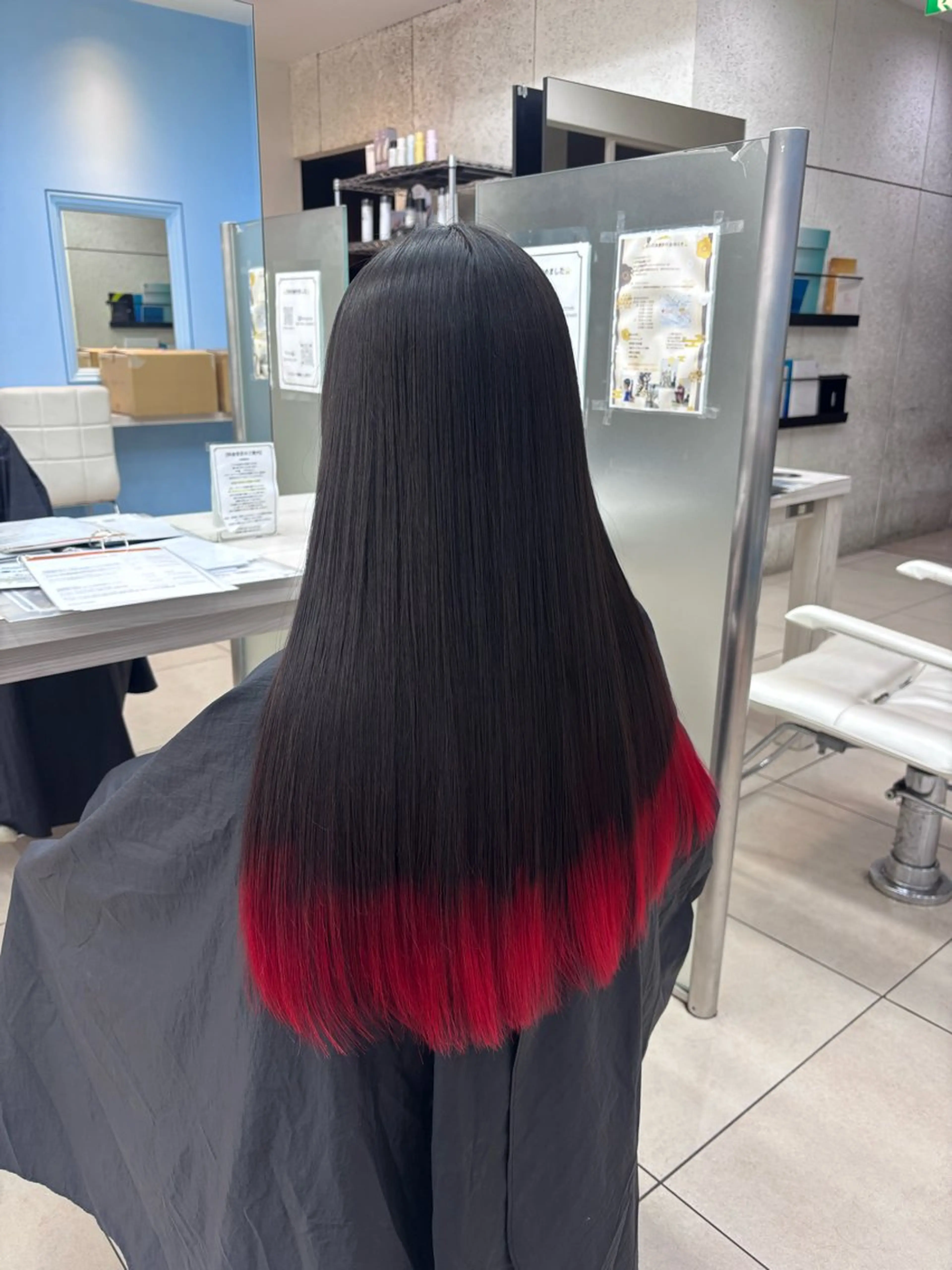セミロング カラー 💜モデル大募集💜 松下のヘアスタイル