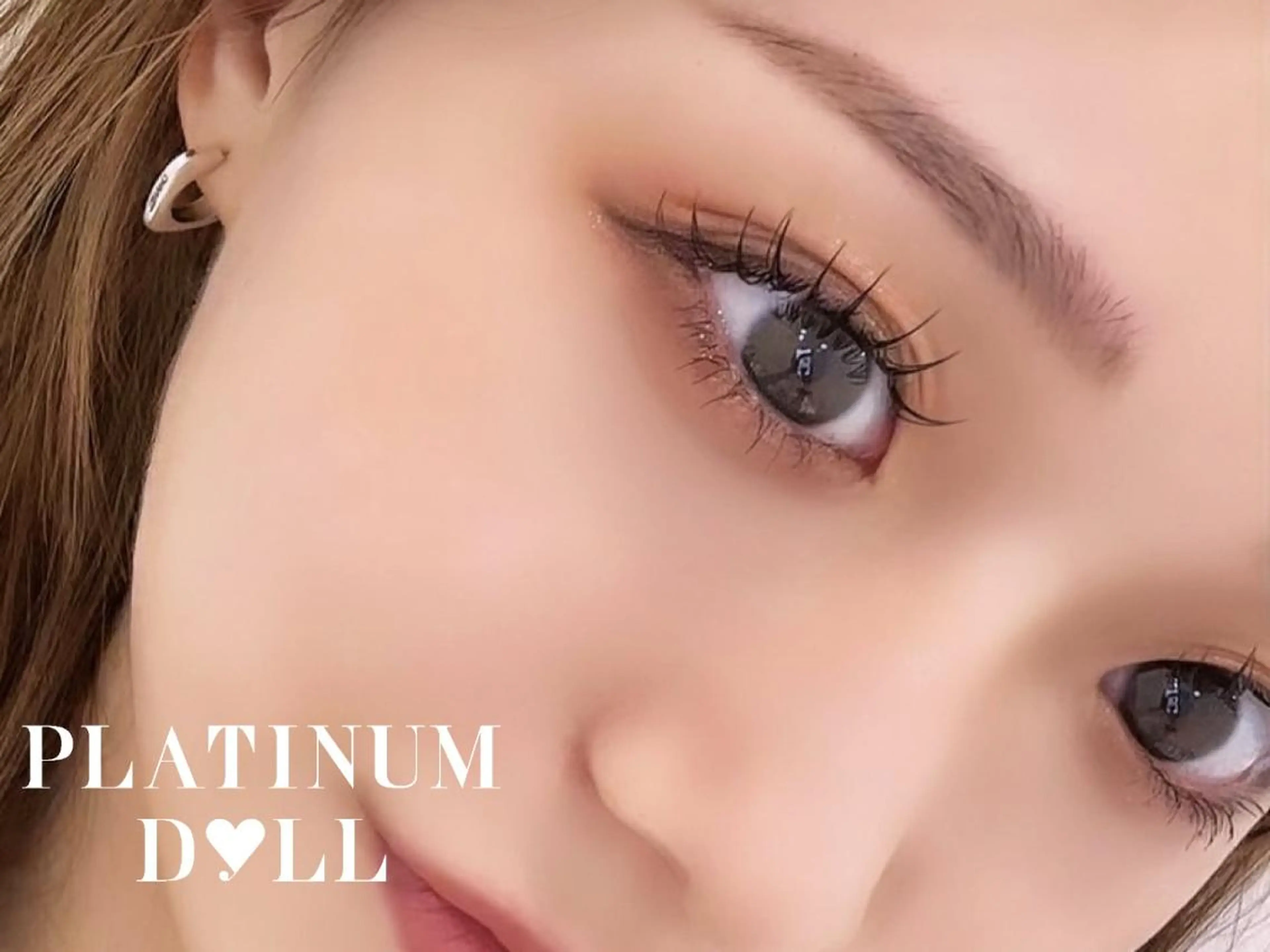 マツエク・マツパ バインドロック 束感まつ毛 フラットラッシュ 韓国風マツエク パリジェンヌラッシュリフト ✨platinum doll✨のマツエク・マツパデザイン