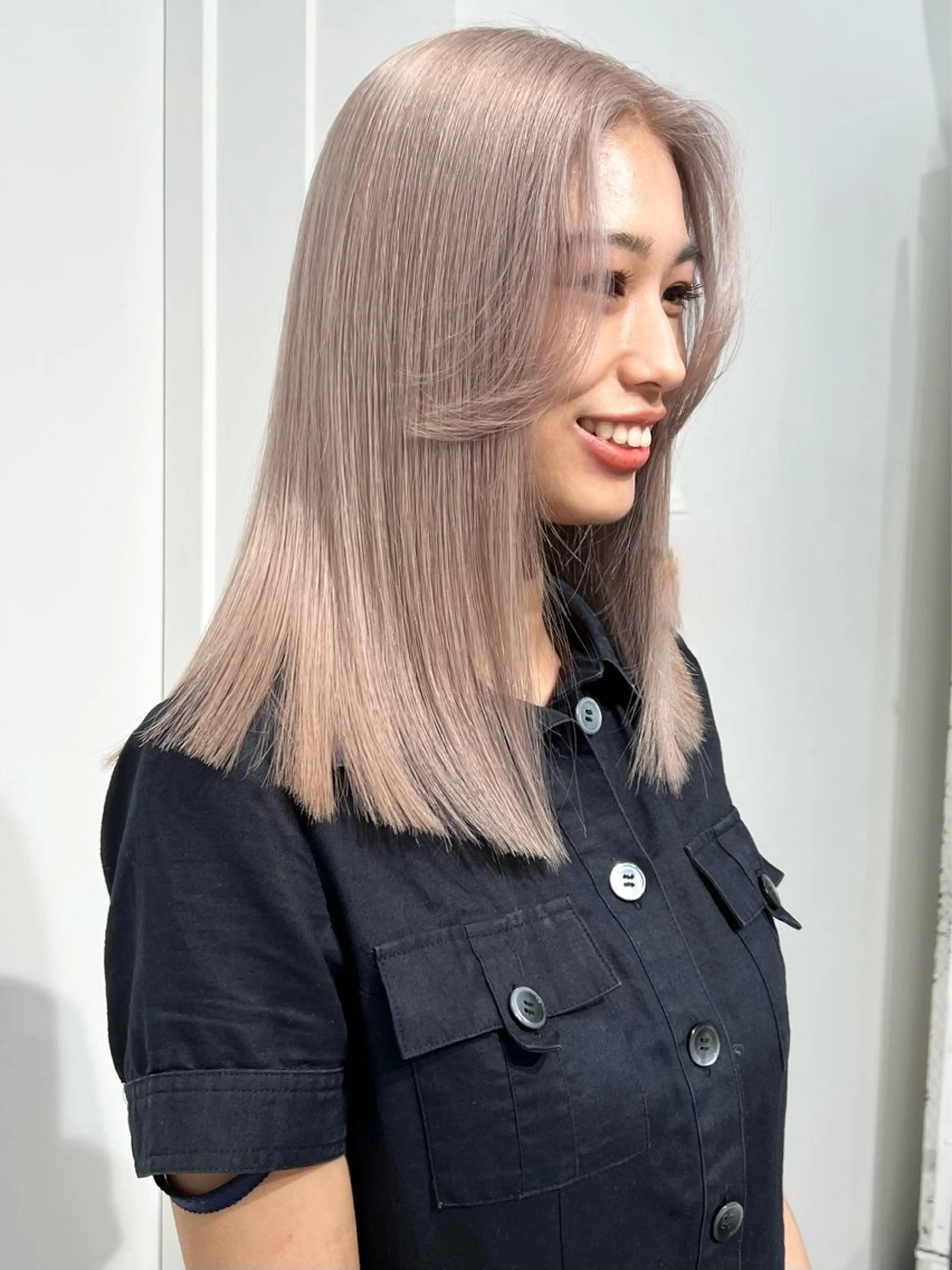 ミディアム カラー カット ヘアカラー トリートメント HARU//原宿🤍 リピート率NO.1のヘアスタイル