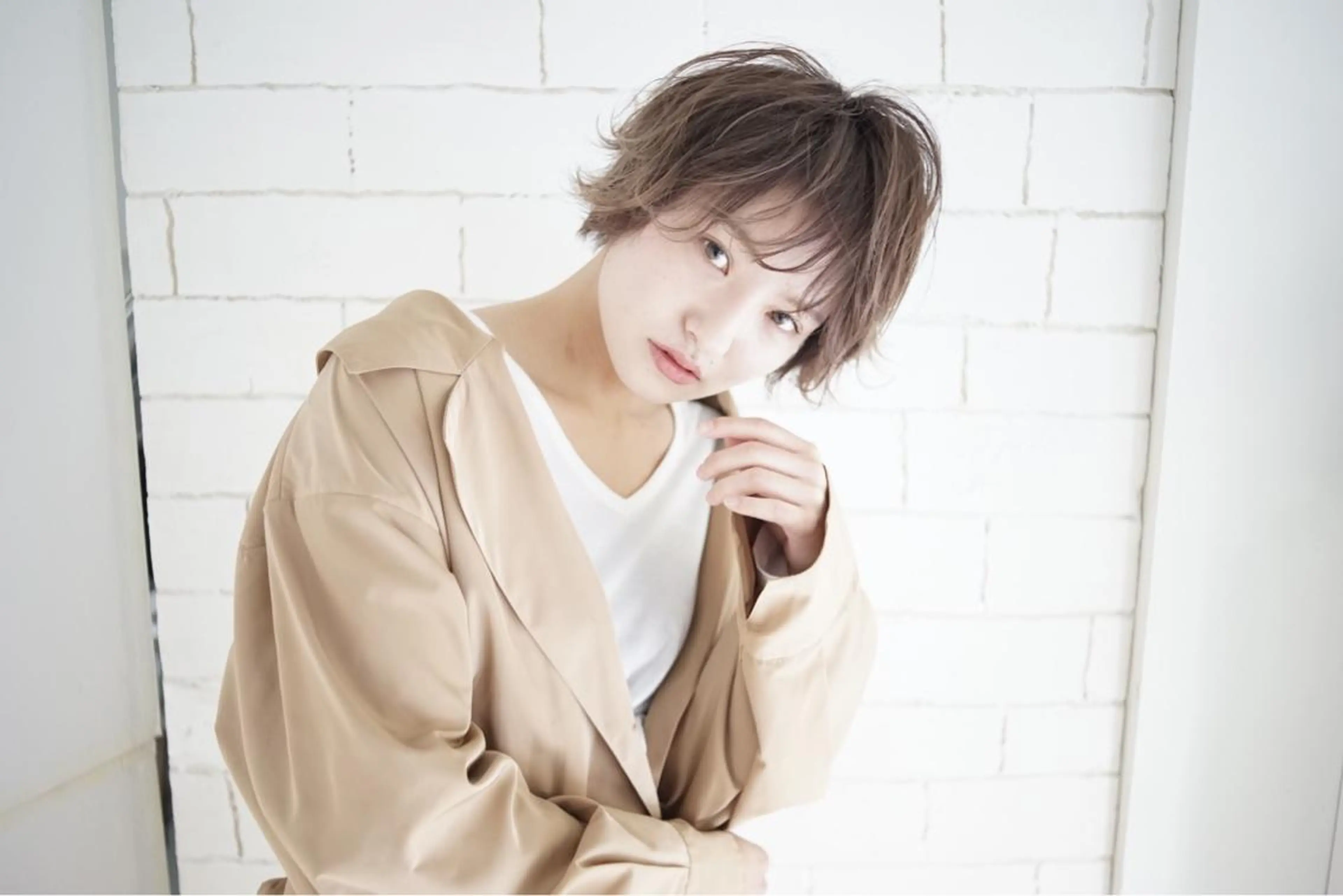 ショート カラー パーマ 木下 修兵のヘアスタイル