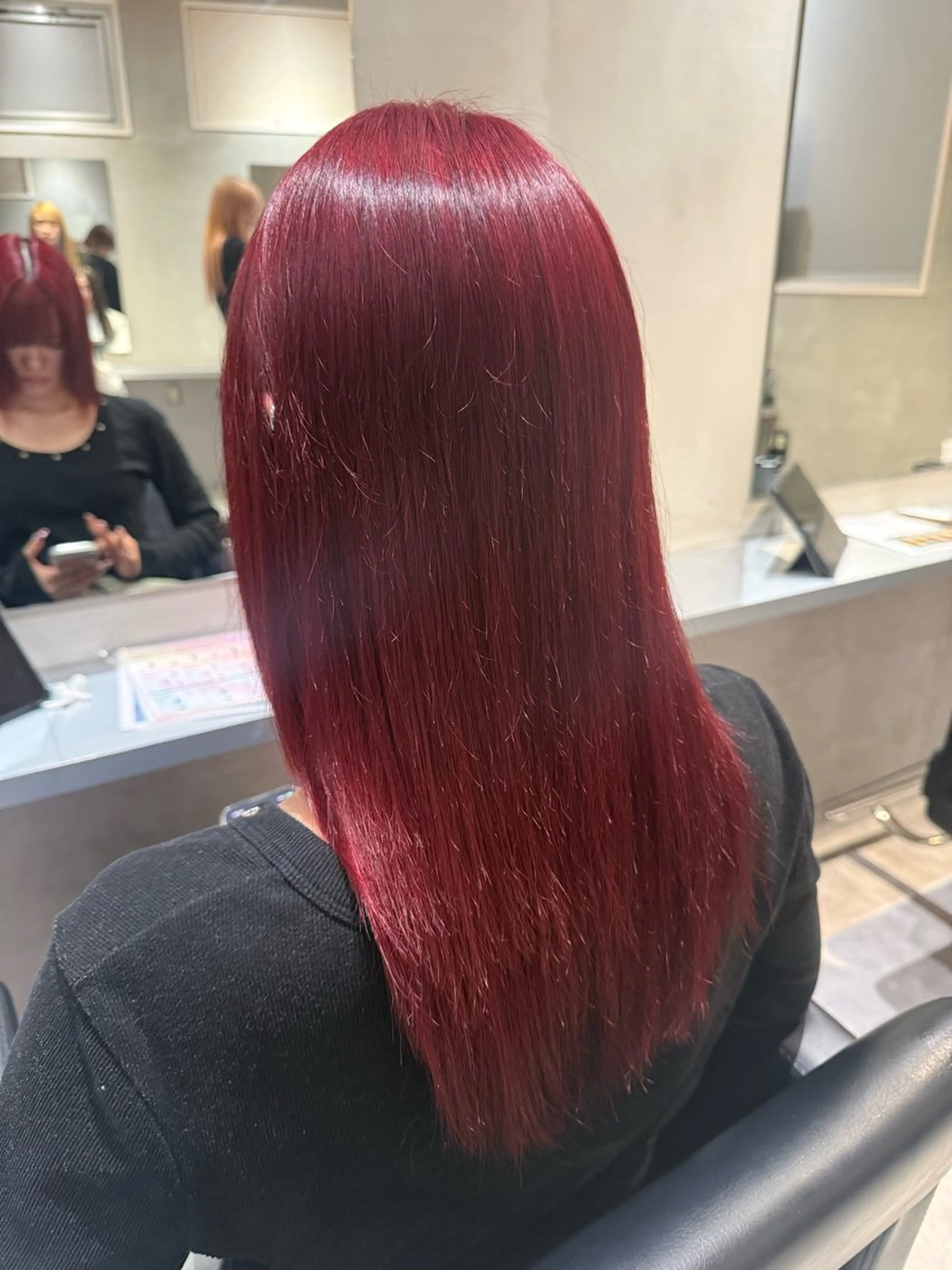 ミディアム ヘアカラー トリートメント 透明感×髪質改善× エクステそうまのヘアスタイル