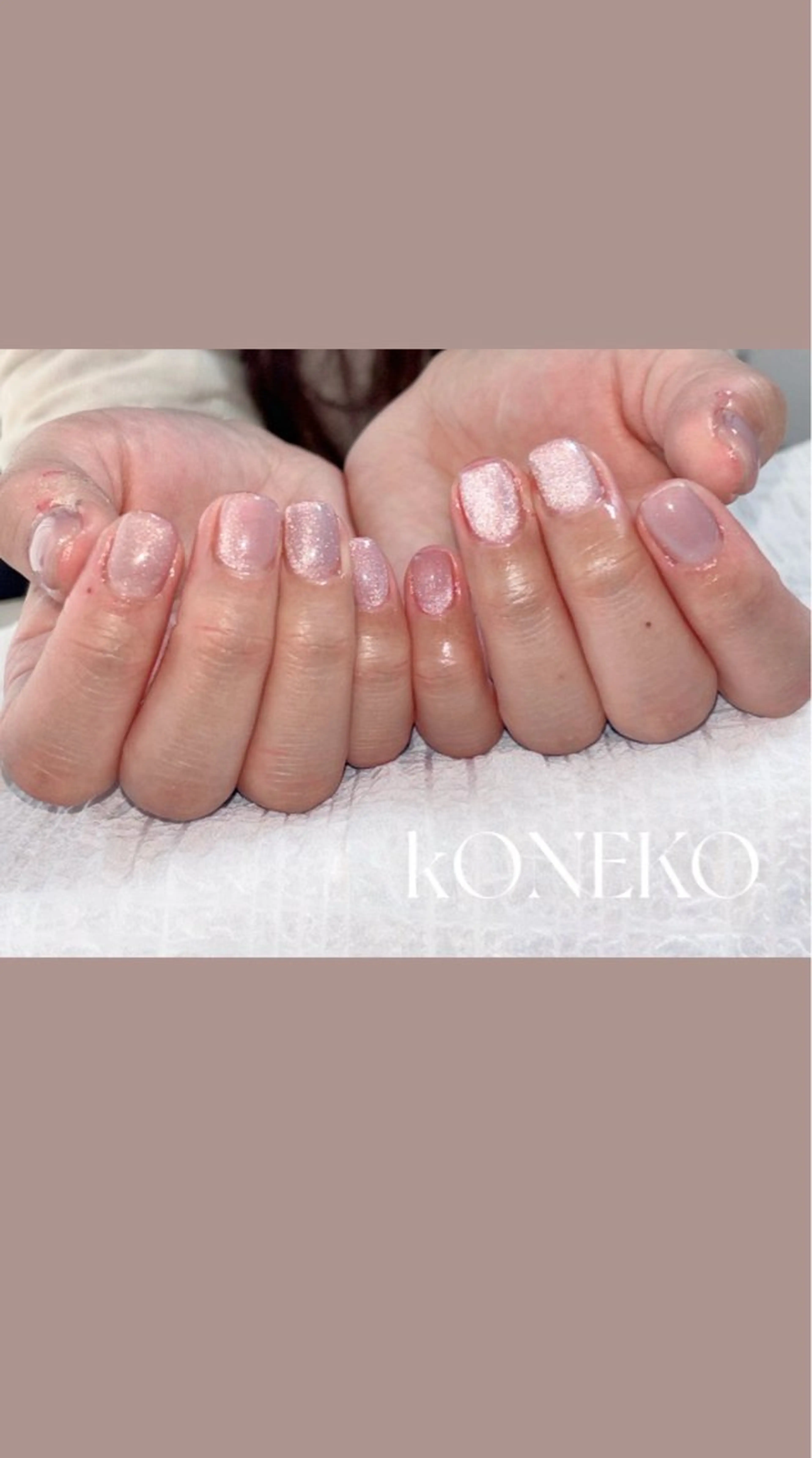 ネイル コネコネイルサロン モデル用のネイルデザイン
