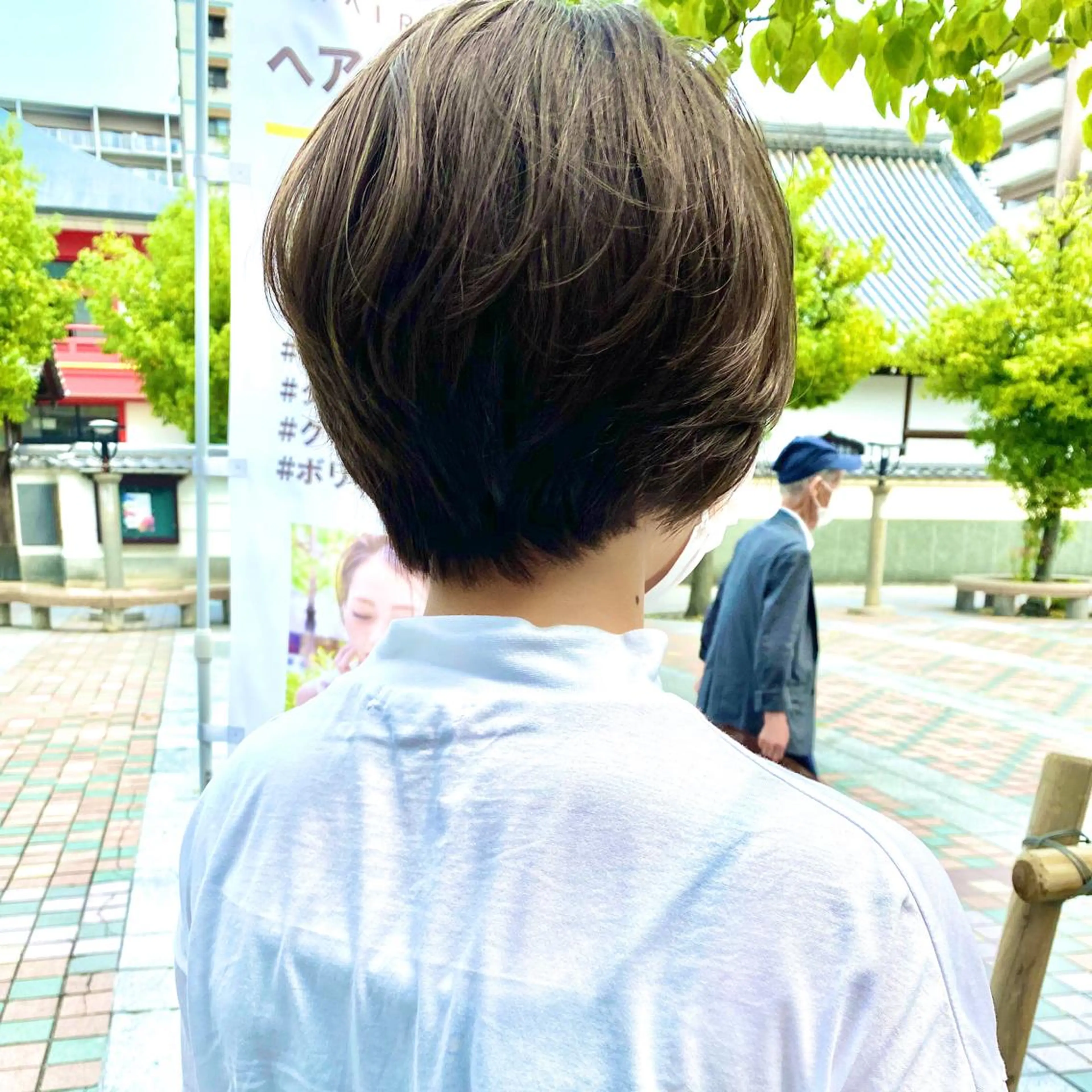 ショート カラー ブリーチカラー 美髪矯正takaraのヘアスタイル