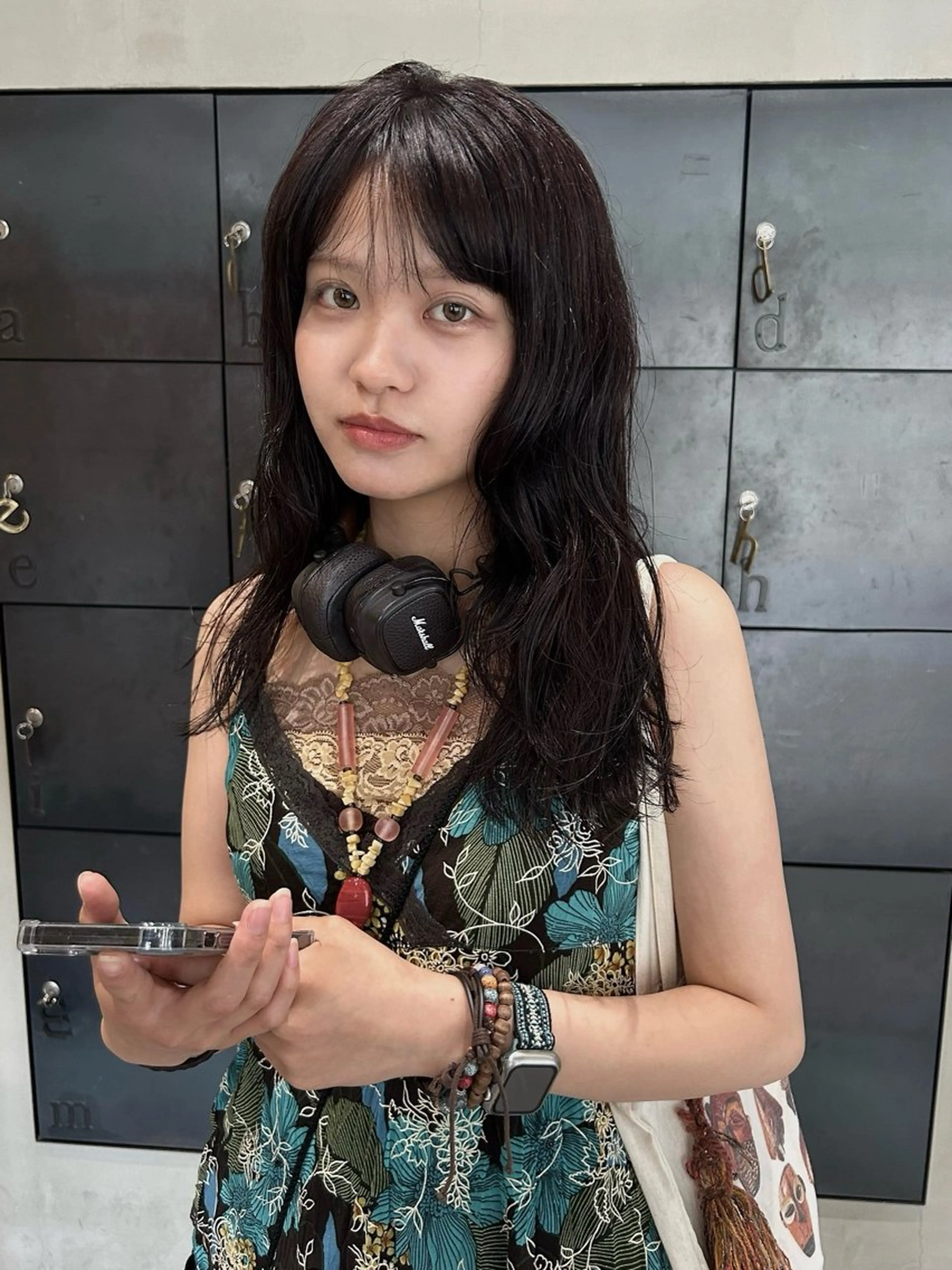 セミロング カラー パーマ セミロングパーマ kyoka/レイヤー /ハッシュカットのヘアスタイル