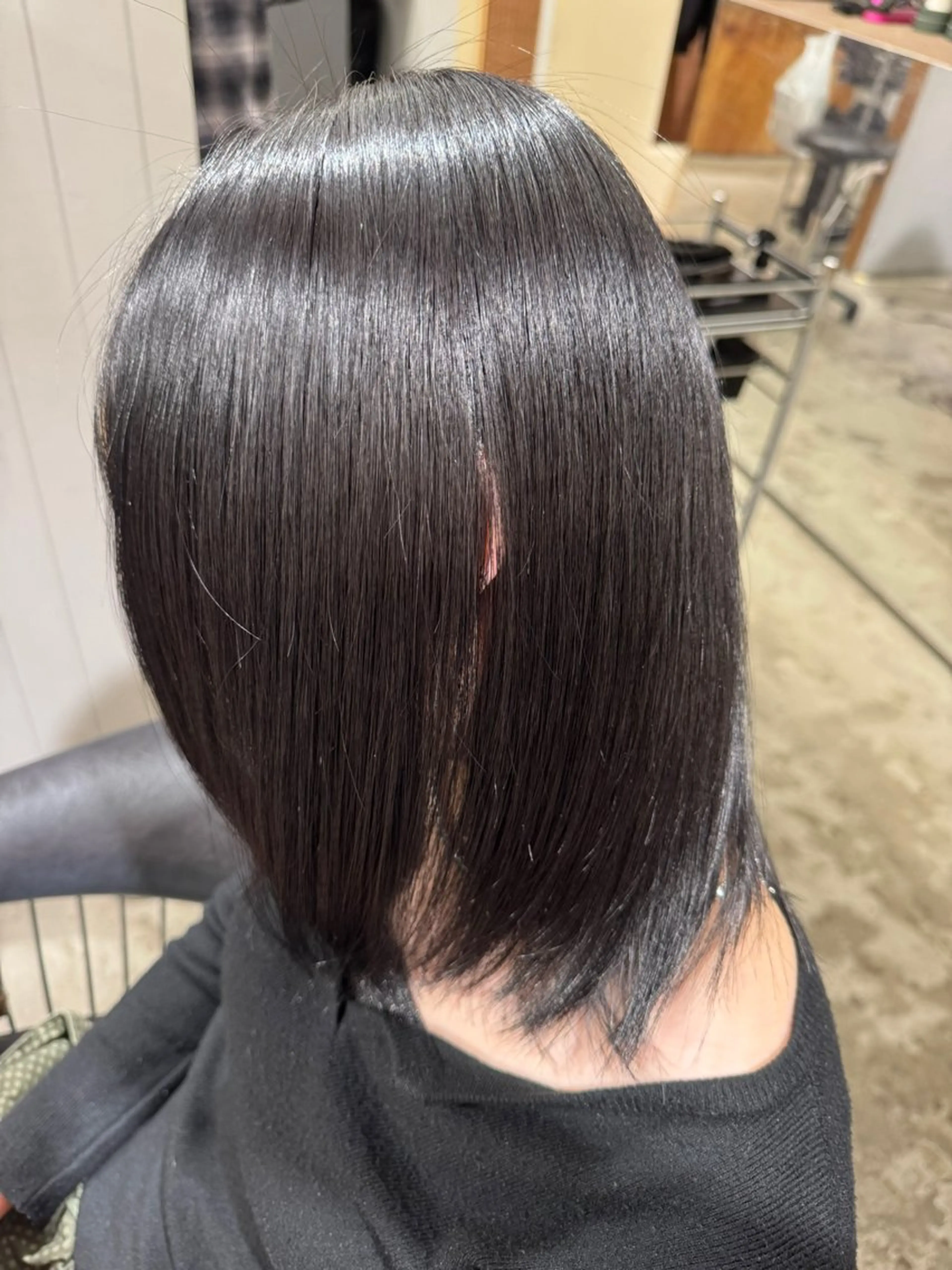 ミディアム 縮毛矯正 ROSTAR セイゴのヘアスタイル