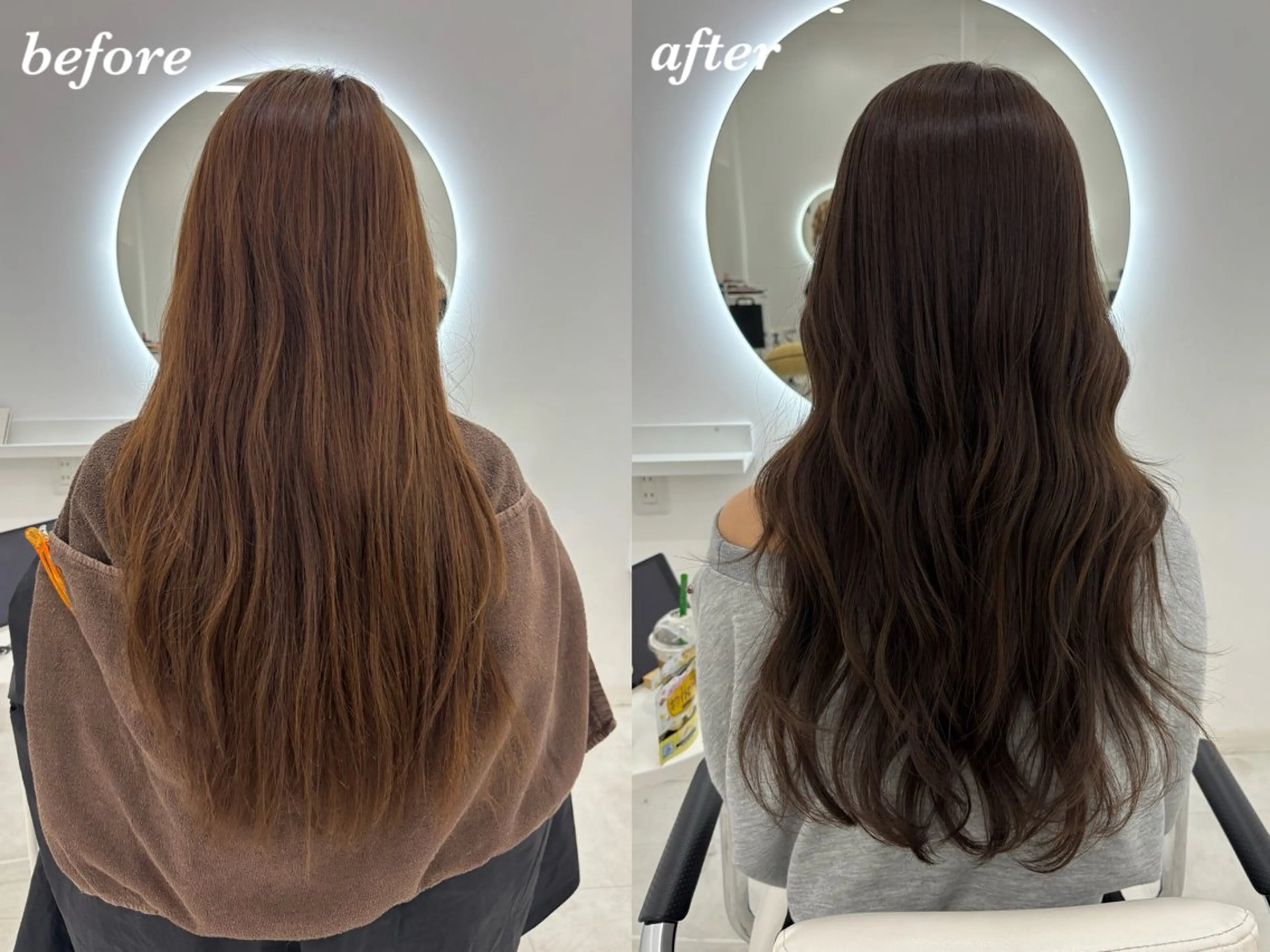 ロング カラー カット ヘアカラー トリートメント 【aini天王寺】 𝐚𝐢𝐫𝐢✂︎のヘアスタイル