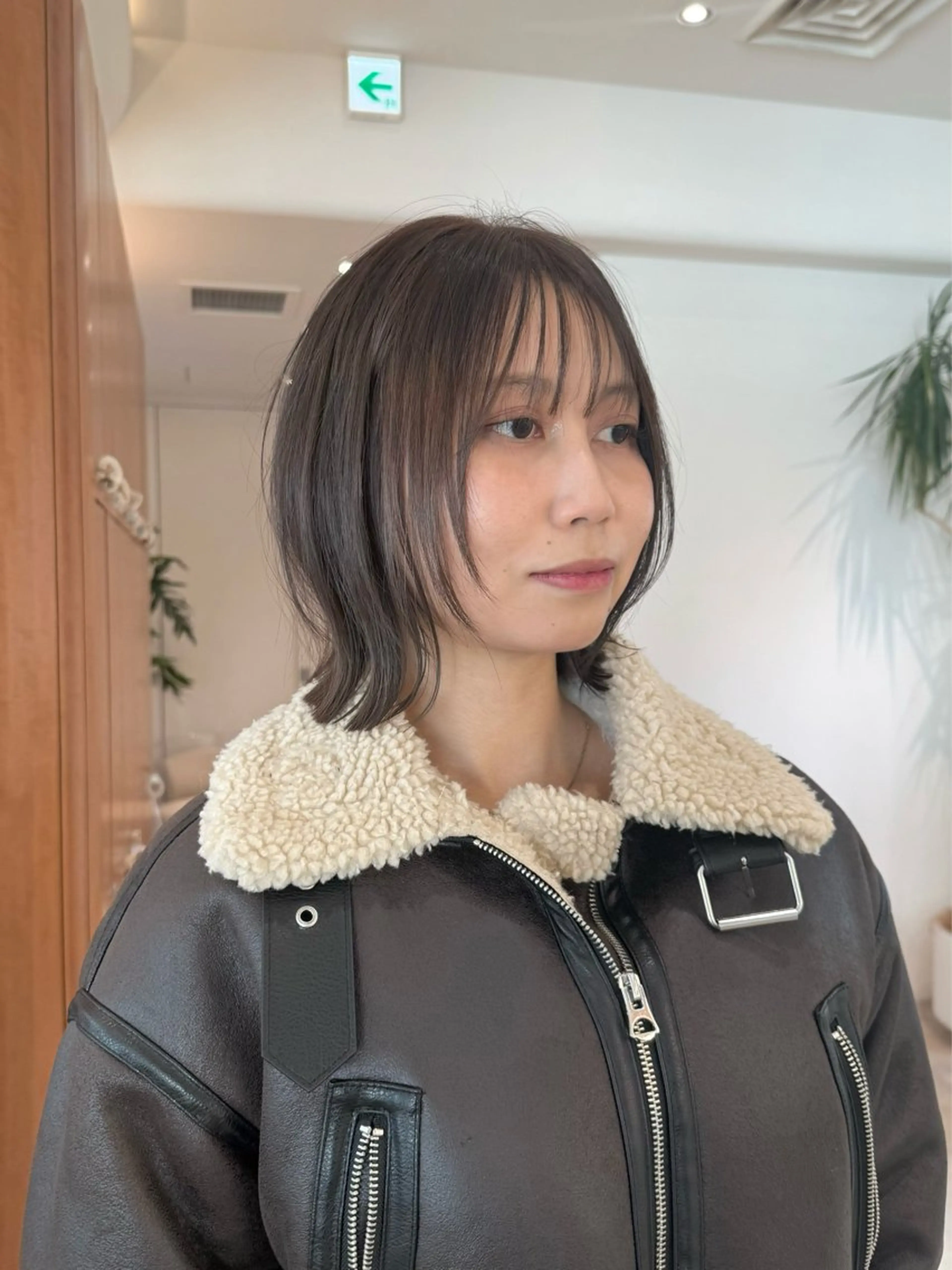 ミディアム 切りっぱなしボブ ショートボブ ボブレイヤー ボブ くびれヘア カット トリートメント 田中航平/渋谷ボブ/ レイヤーボブのヘアスタイル