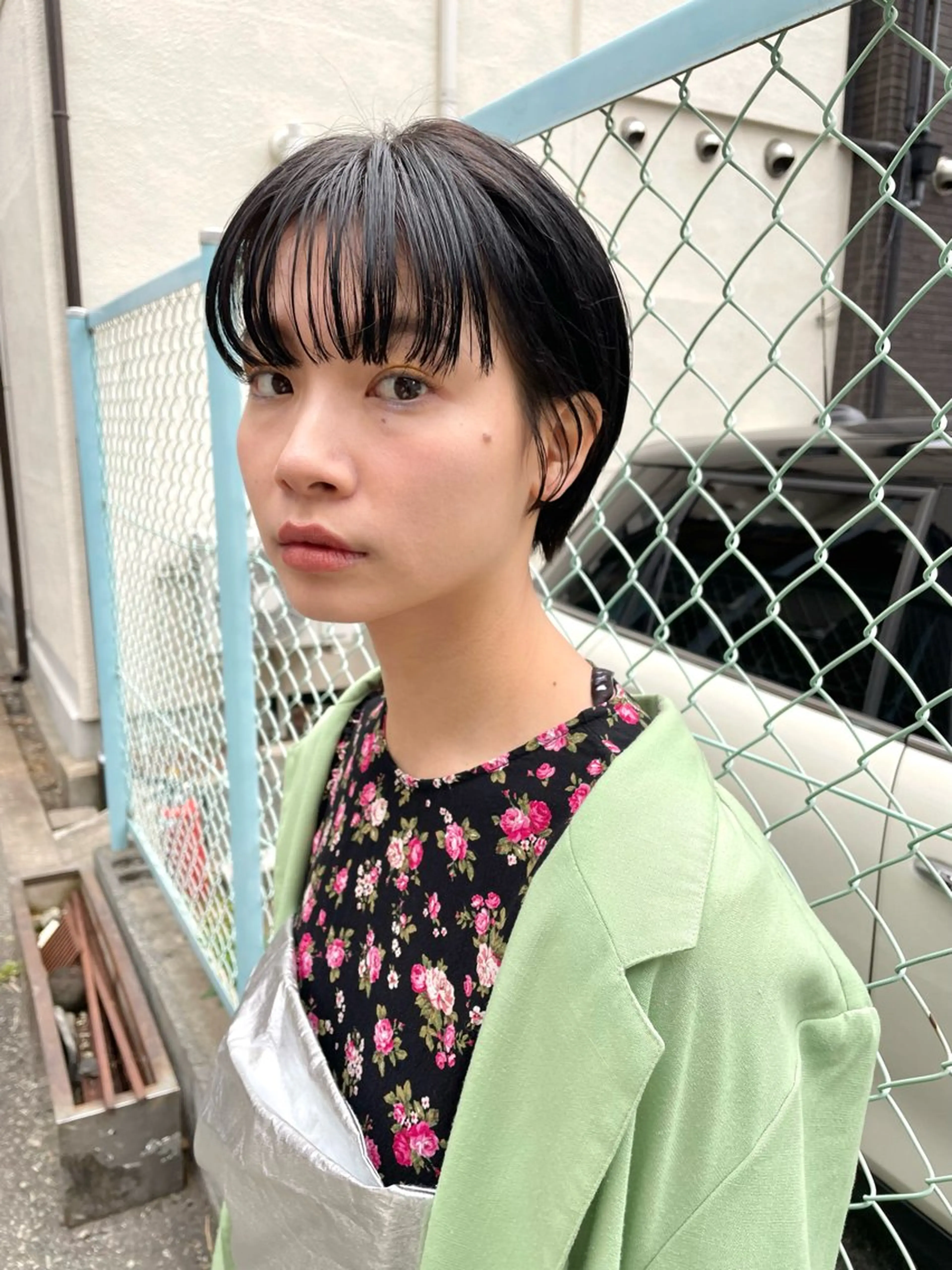 ミディアム カラー パーマ ヘアアレンジ メンズ ショートボブ ボブ カット ヘアカラー トリートメント tatsumi/ボブ ウルフ/レイヤーのヘアスタイル