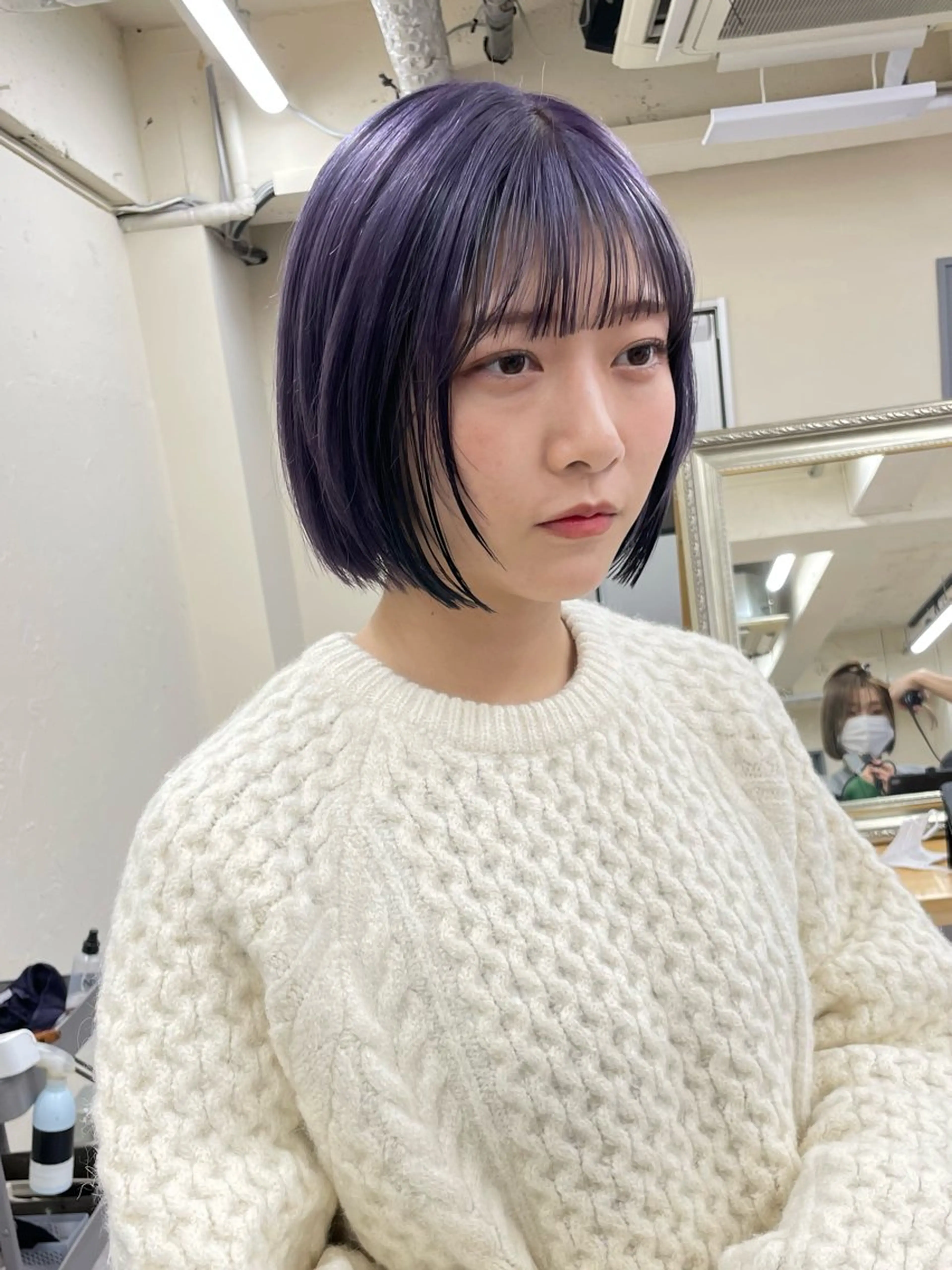 カラー レディースパーマ モデル募集RIKOのヘアスタイル