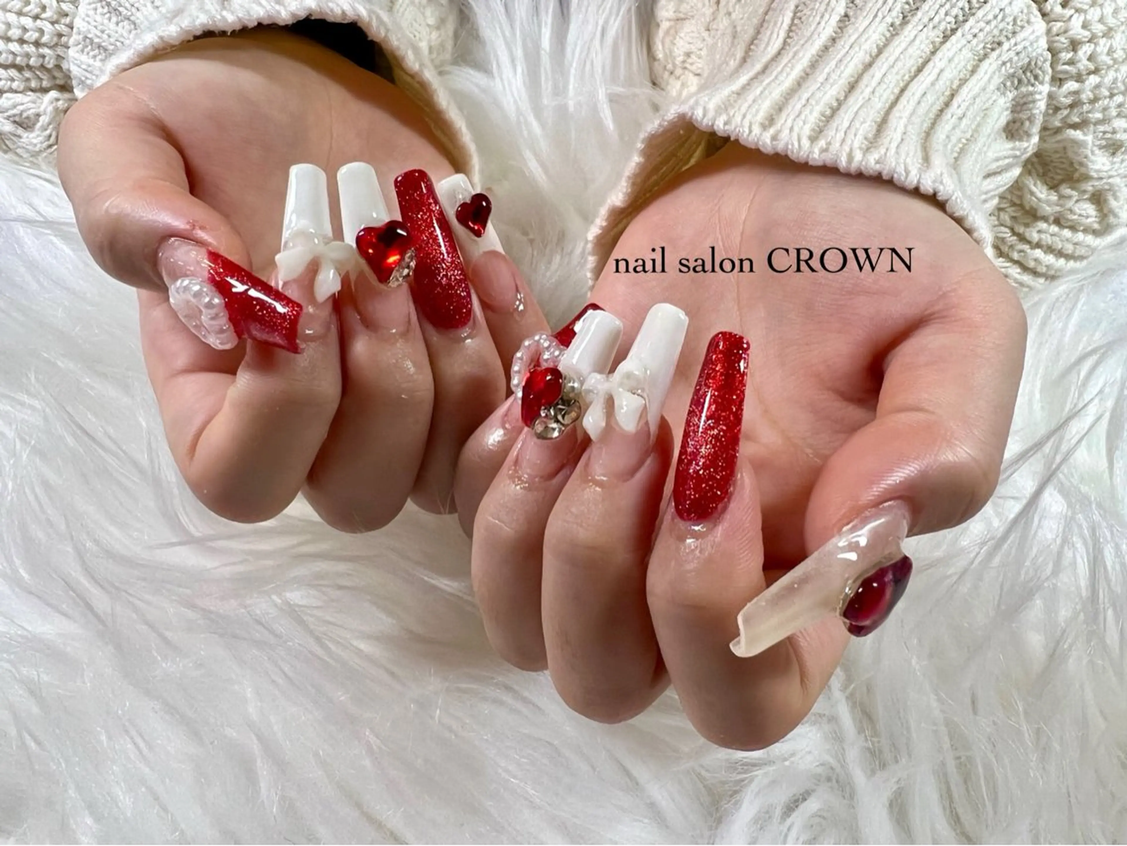 ネイル 冬ネイル クリスマス nail salon CROWNのネイルデザイン