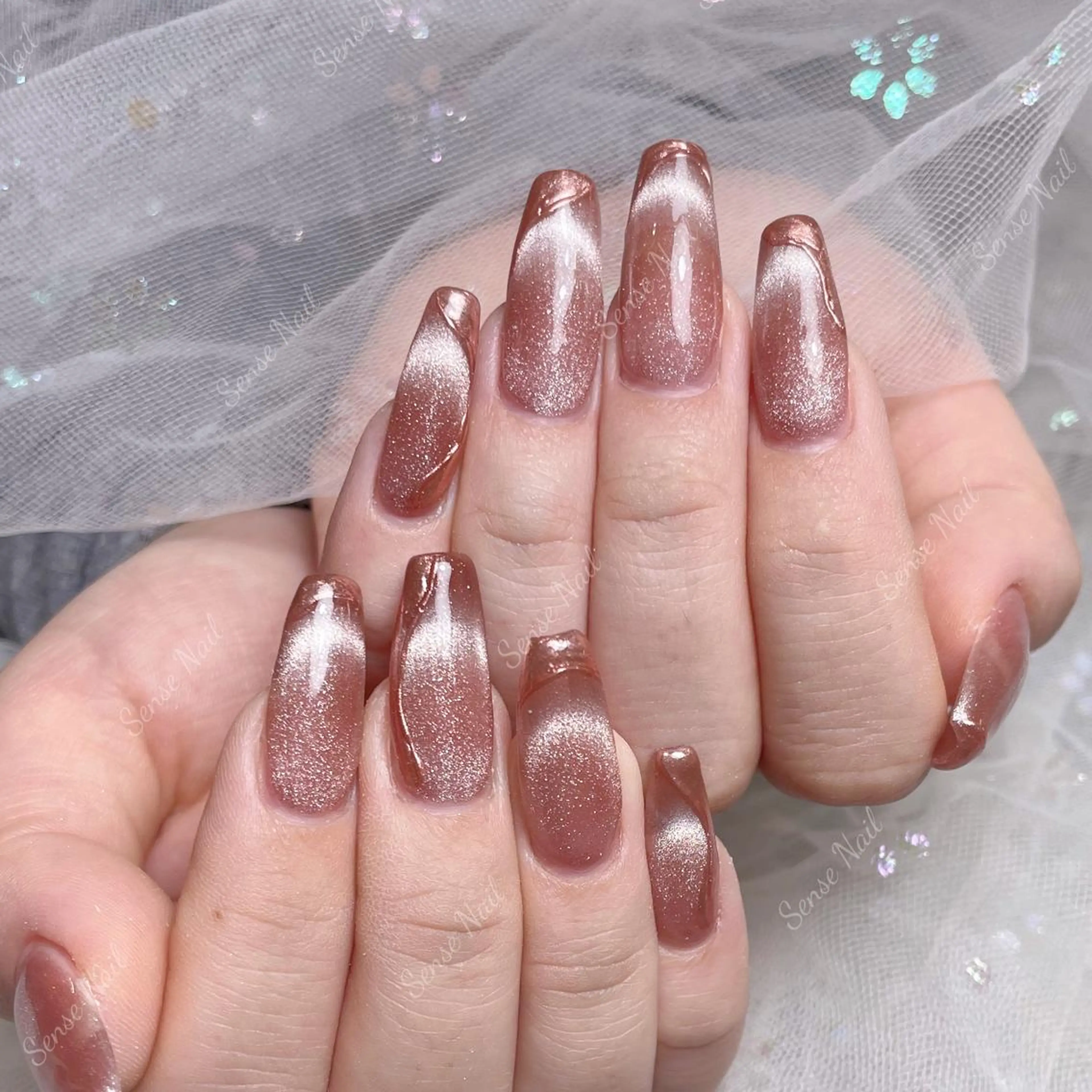 ネイル ハンドネイル Queening 🦋のネイルデザイン