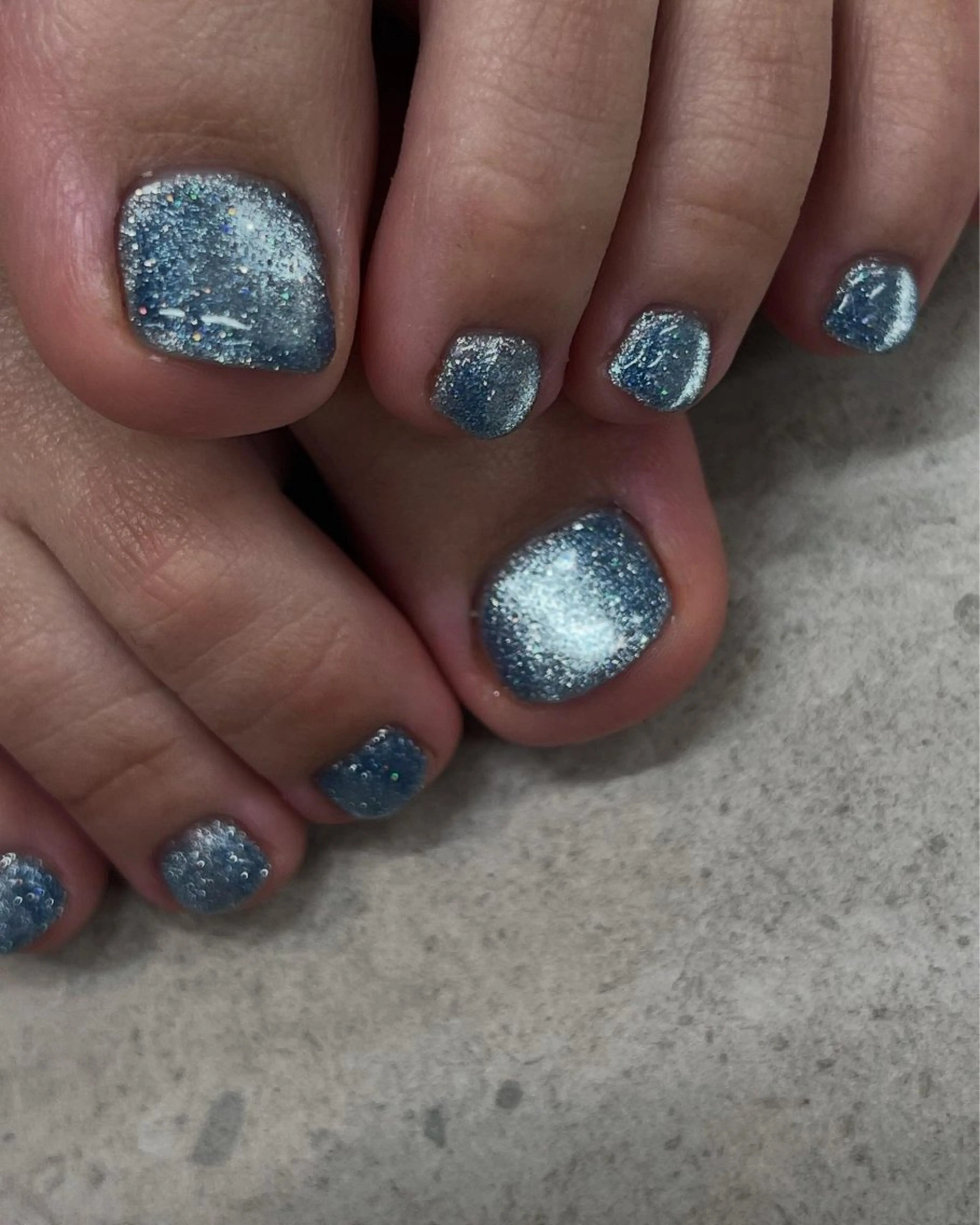 ネイル マグネットネイル フットネイル GO TODAY シェアサロン　渋谷店Orla店所属・yurina nailのネイルデザイン