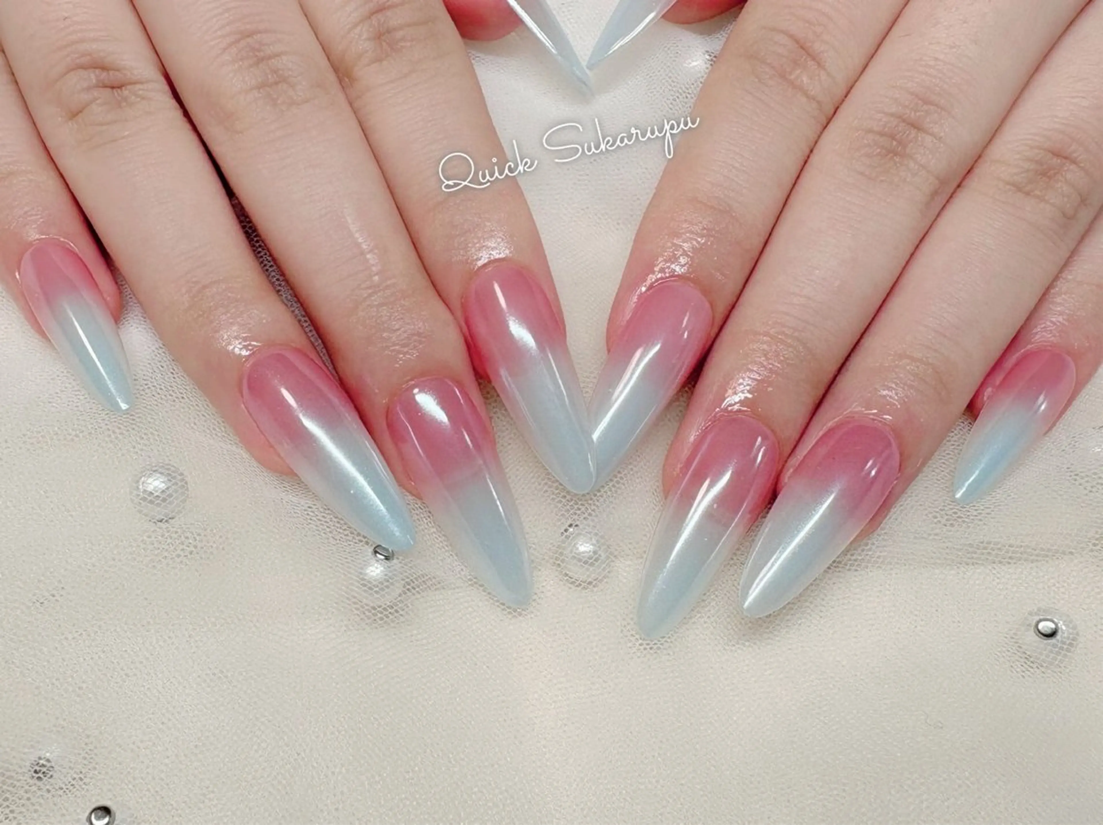 ロング Quick Sukarupuのネイルデザイン