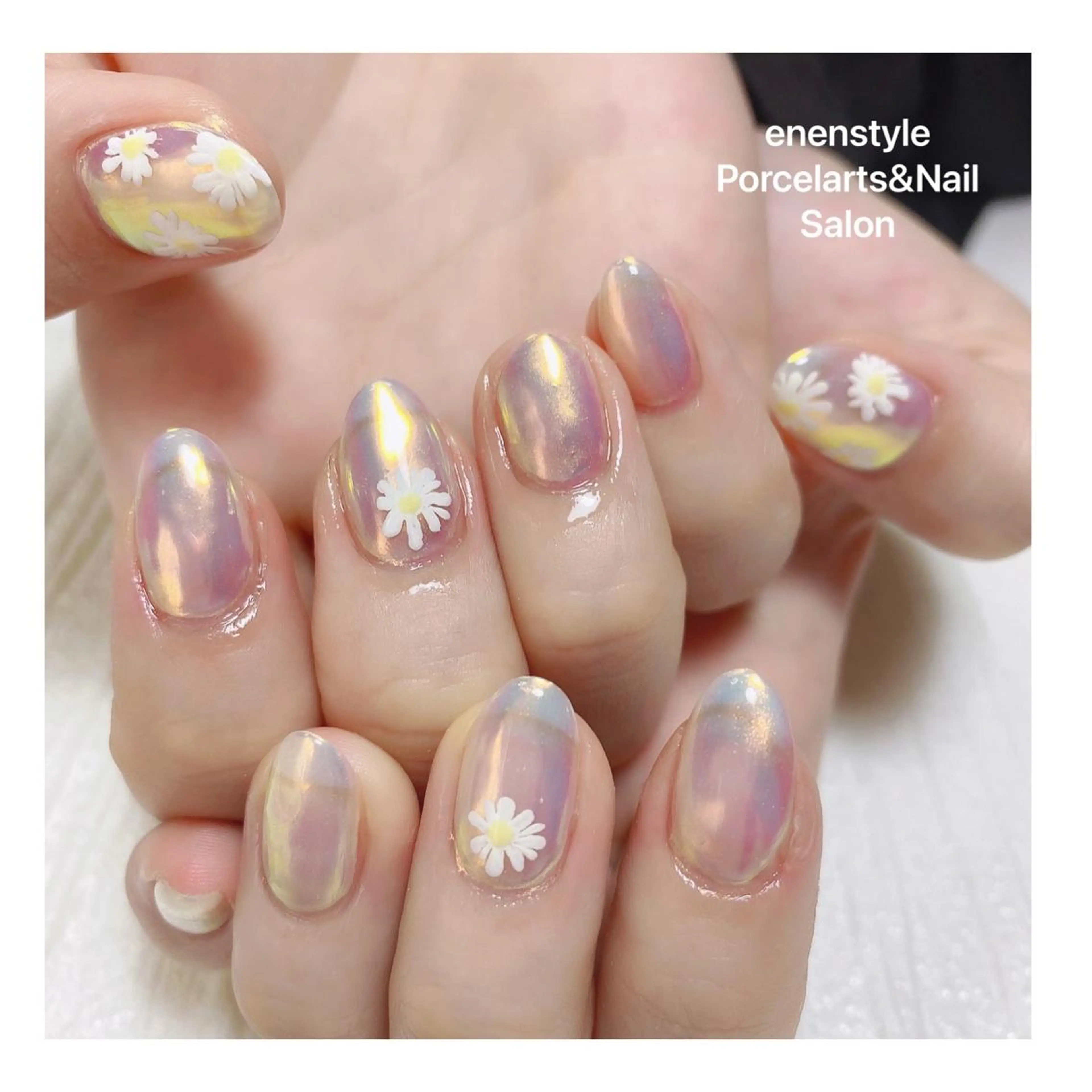 ミディアム ネイル ハンドネイル 👑enen style👑のネイルデザイン