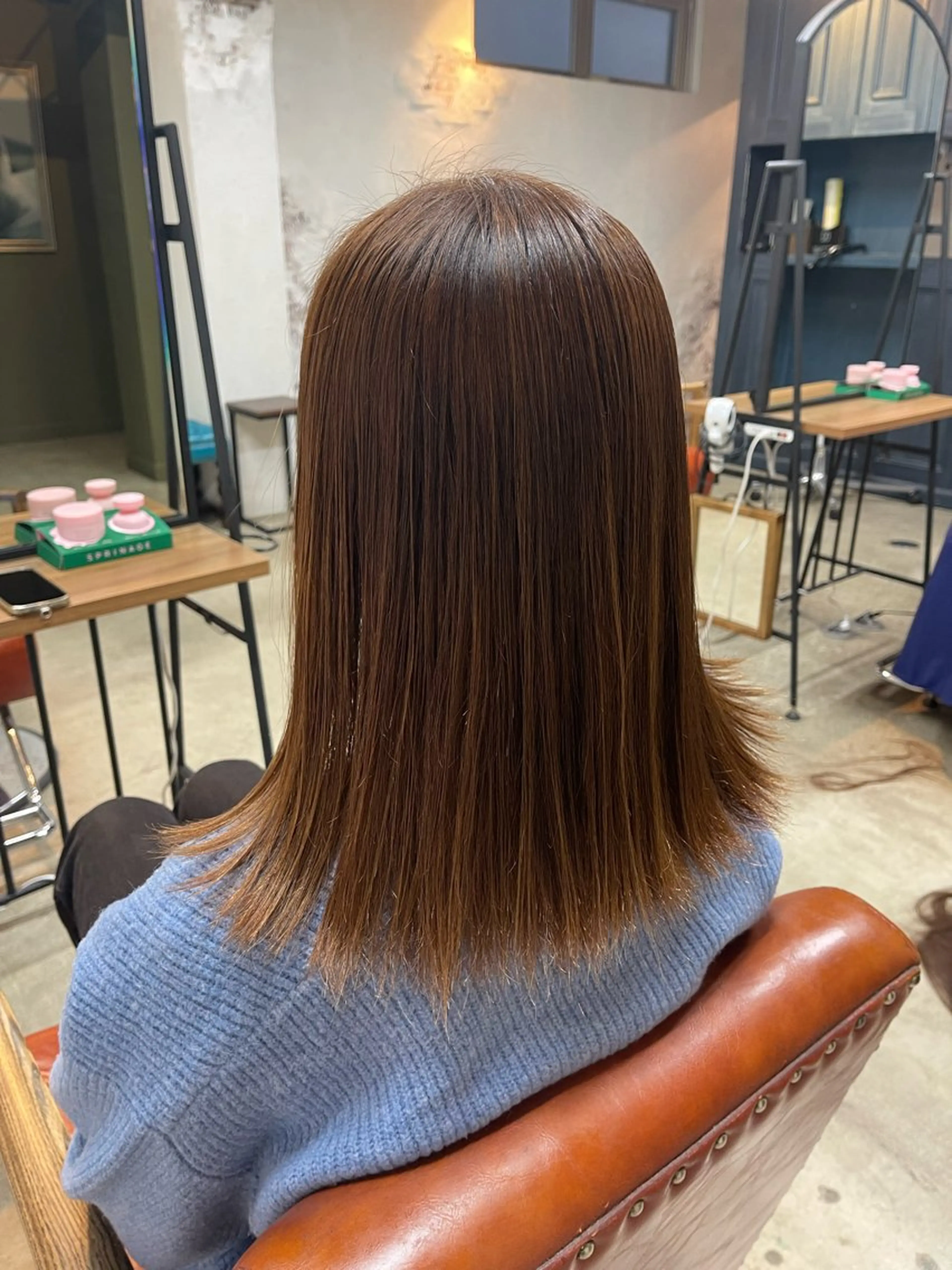 🍿シングルカラー＋ブローの写真