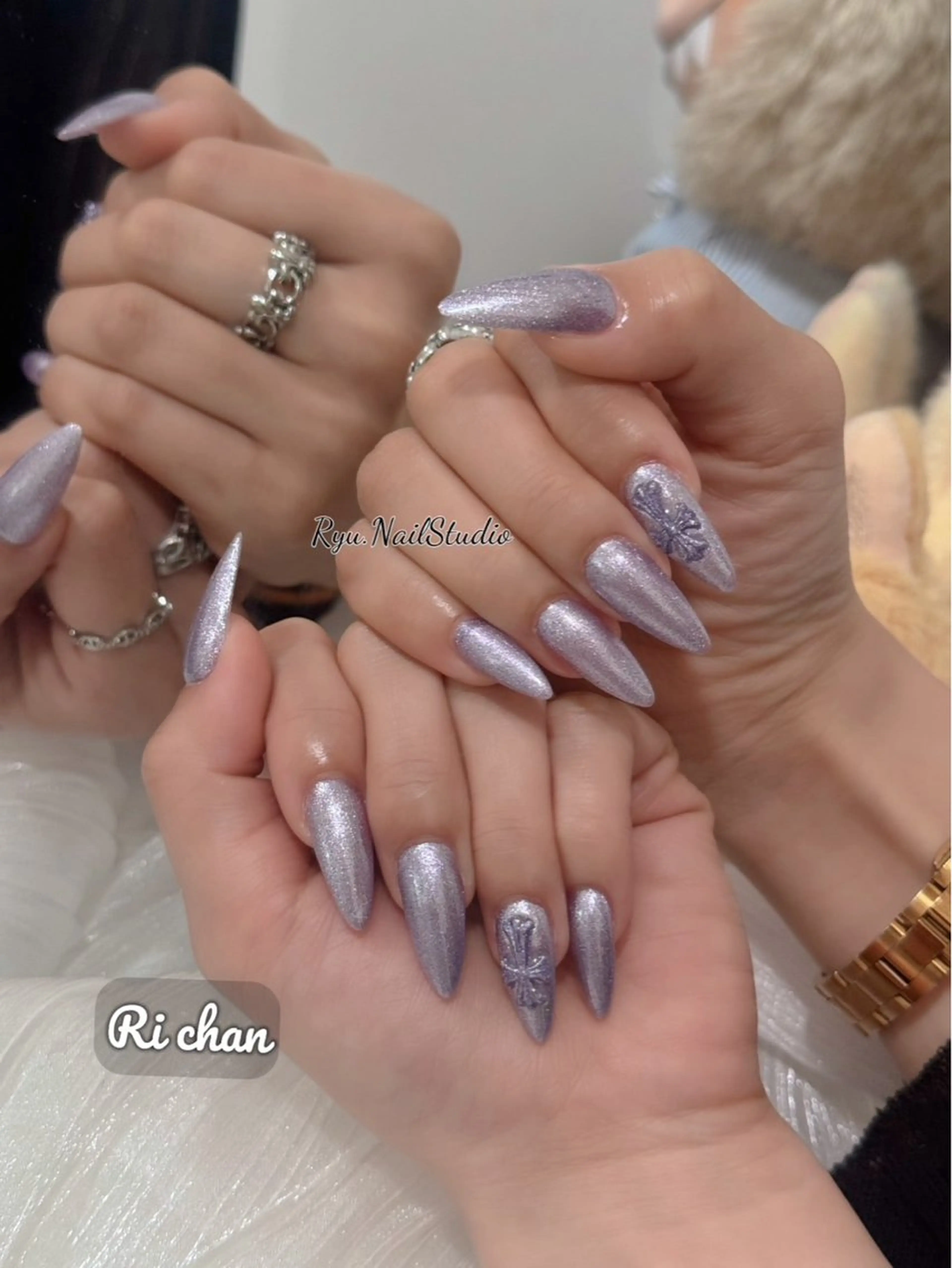 ネイル アートネイル ジェルネイル マグネットネイル ニュアンスネイル シンプルネイル ハンドネイル Ryu nail studioのネイルデザイン