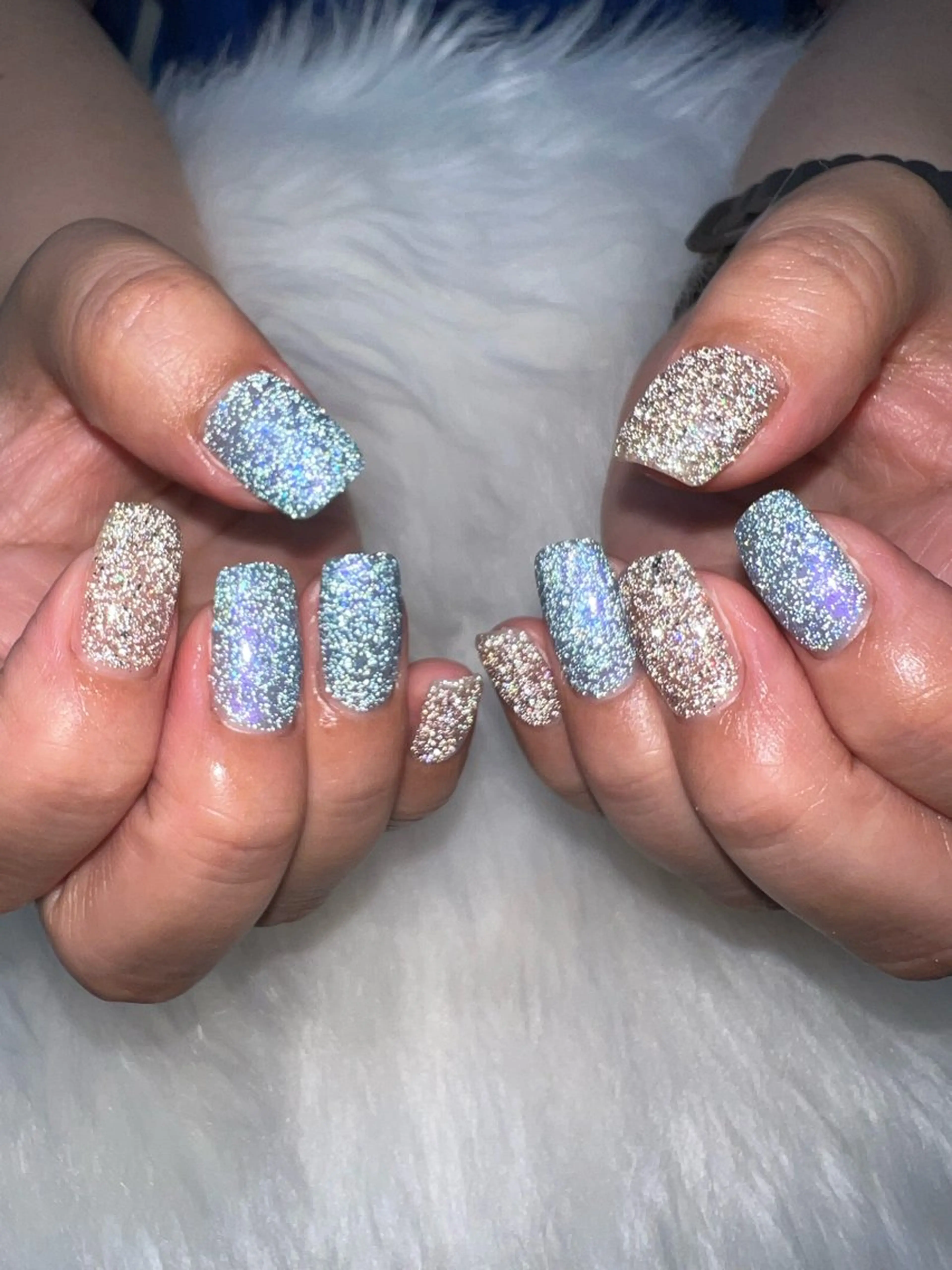 ネイル フラッシュネイル キラキラネイル ラメ(グリッター) ハンドネイル BLUME yukiのネイルデザイン