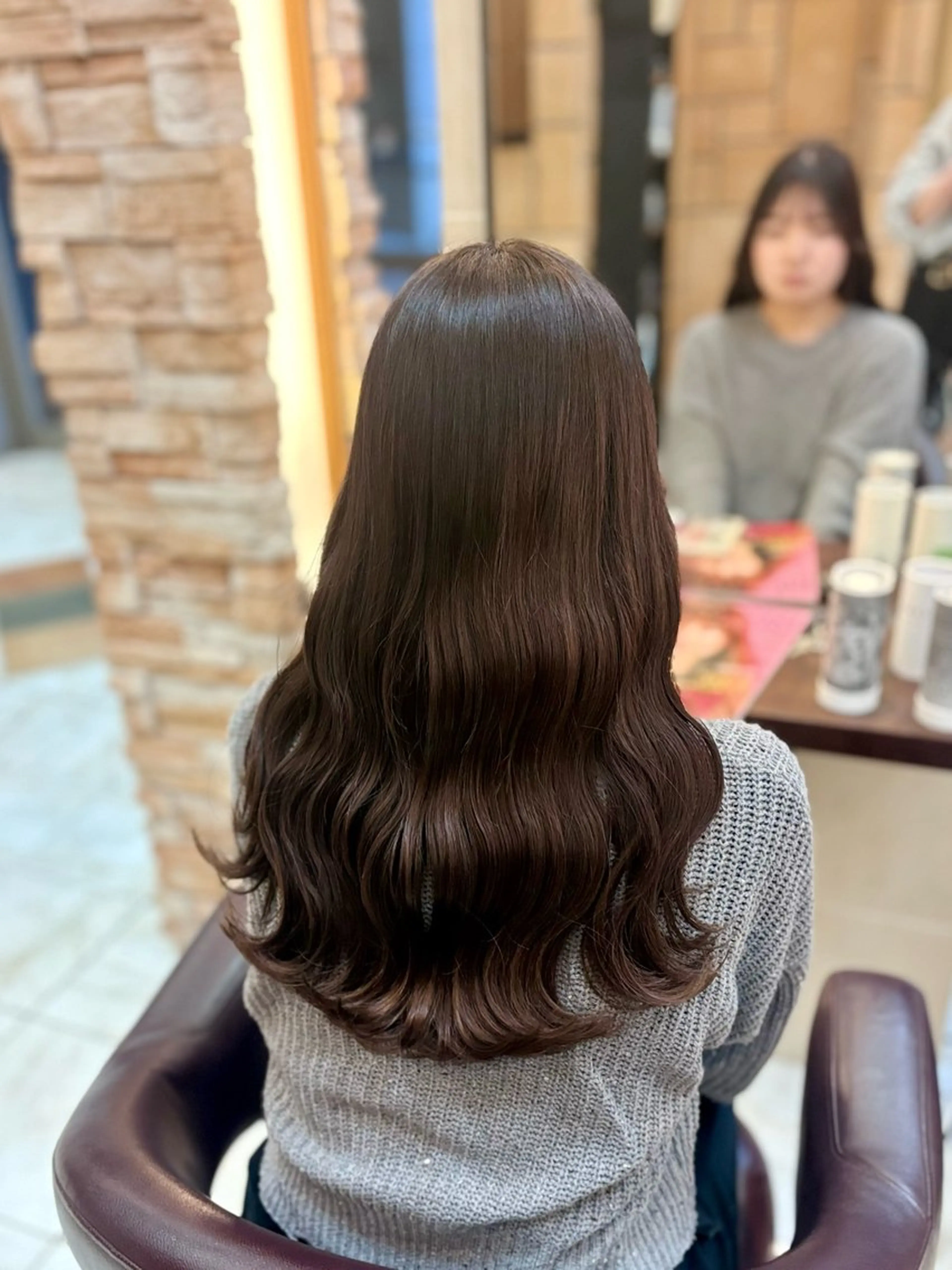 ロング ヘアカラー トリートメント 🎀透明感カラー 🐈ナズナのヘアスタイル