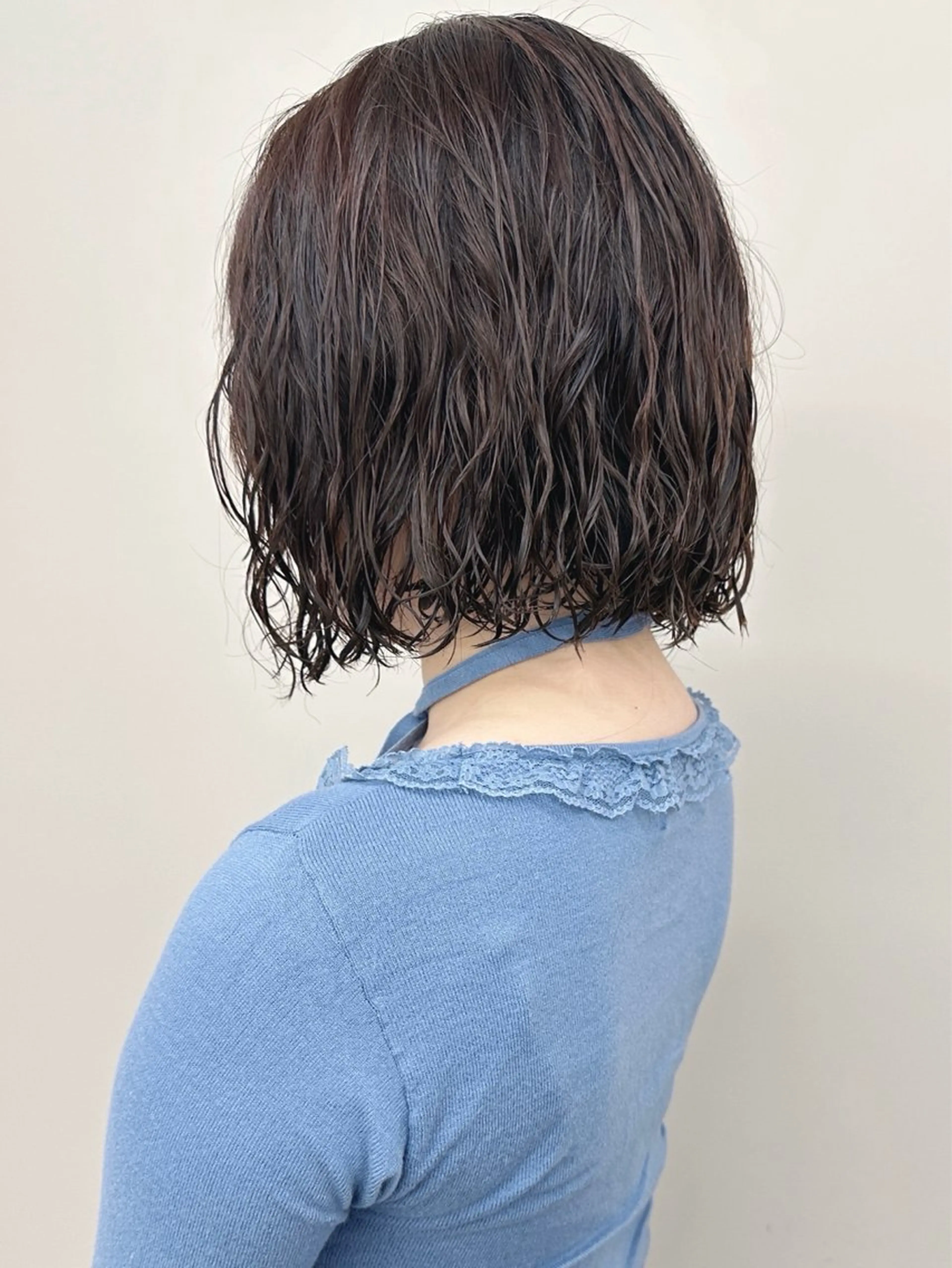 ショート パーマ カット パーマ ボブ/ゆるふわ ボブパーマ/とういのヘアスタイル