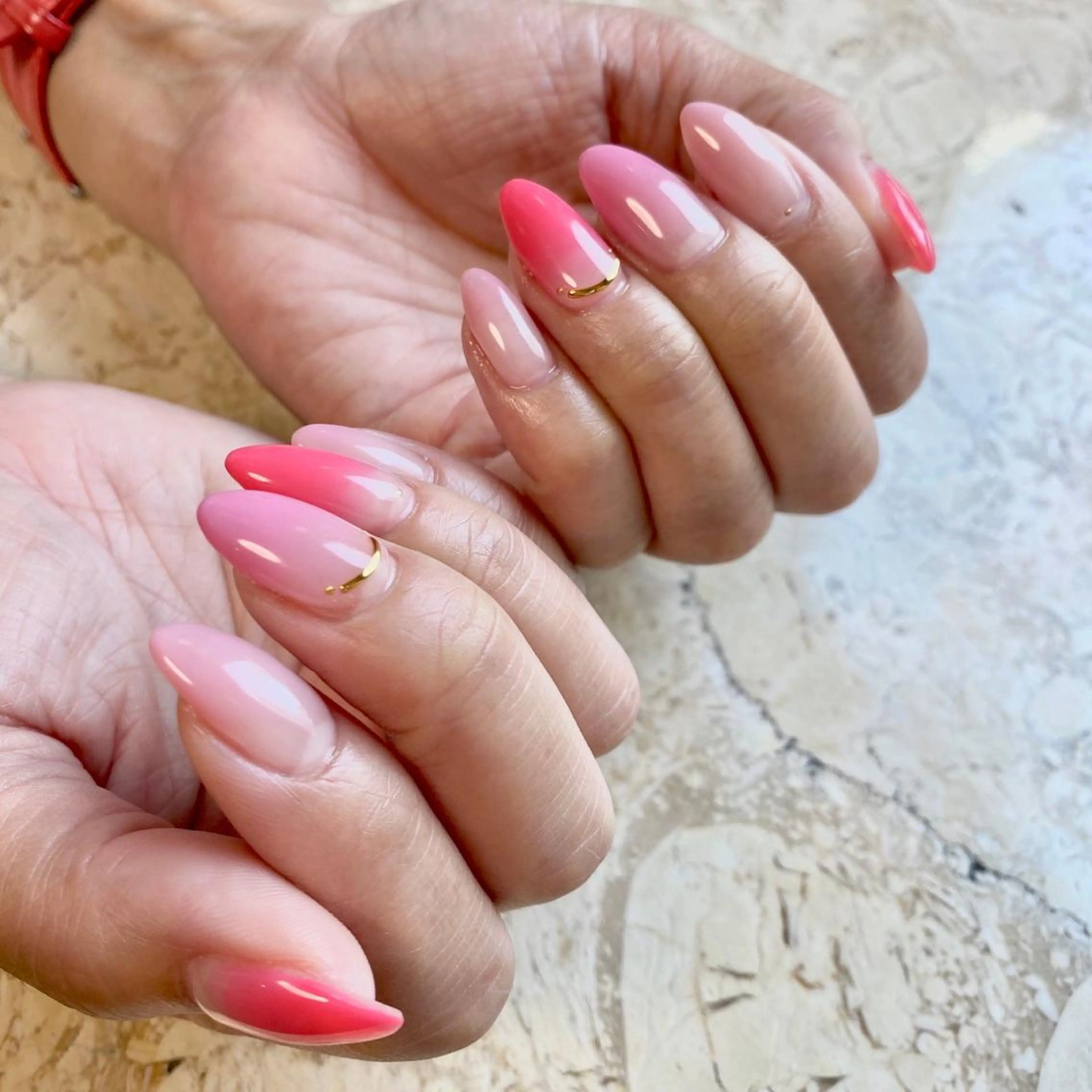 ネイル グラデーション シンプルネイル ハンドネイル nail salon mieux(ミュー)のマツエク・マツパデザイン