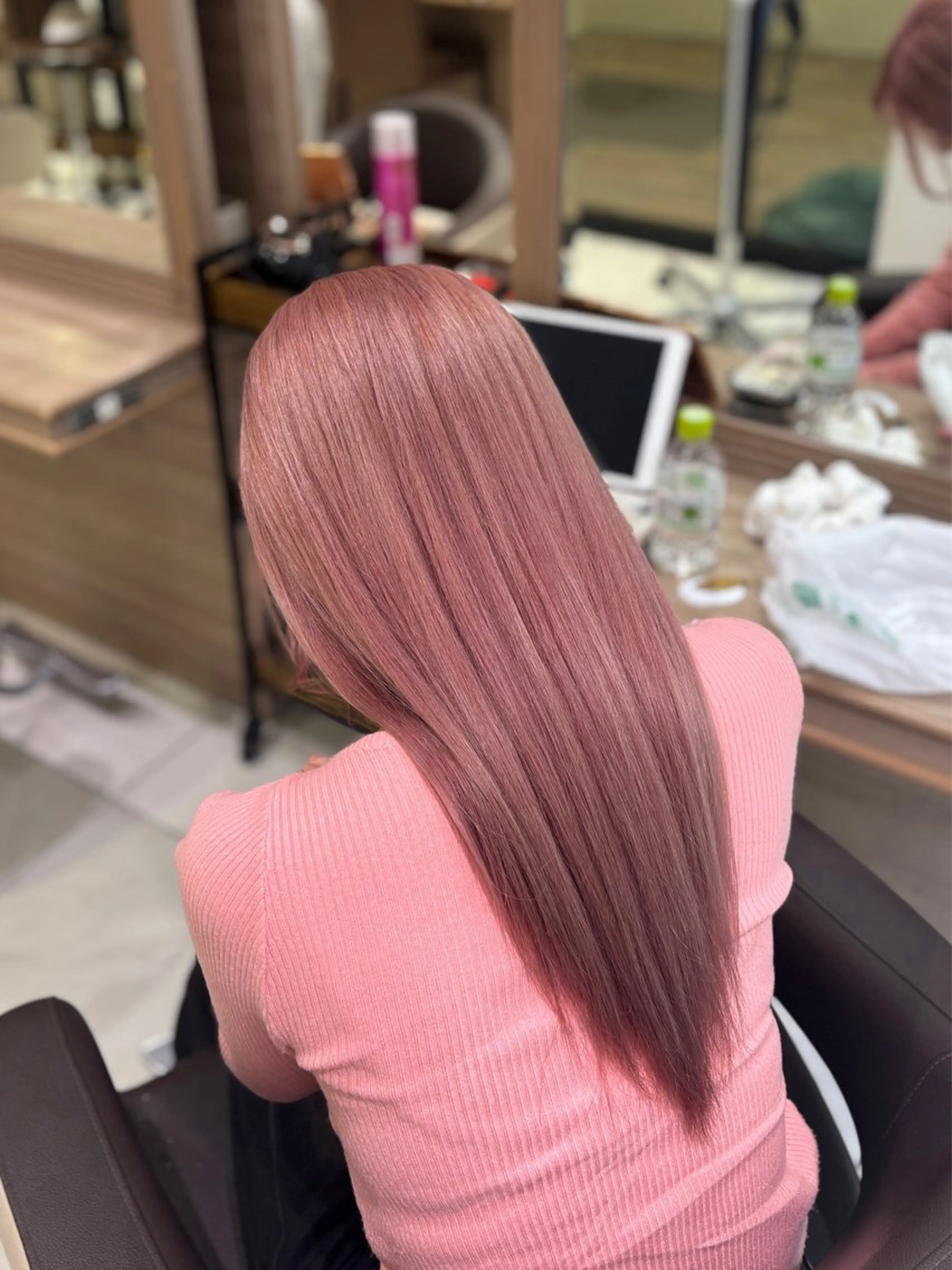 セミロング ヘアカラー miyu.カラー モデル様募集中🎀♡のヘアスタイル