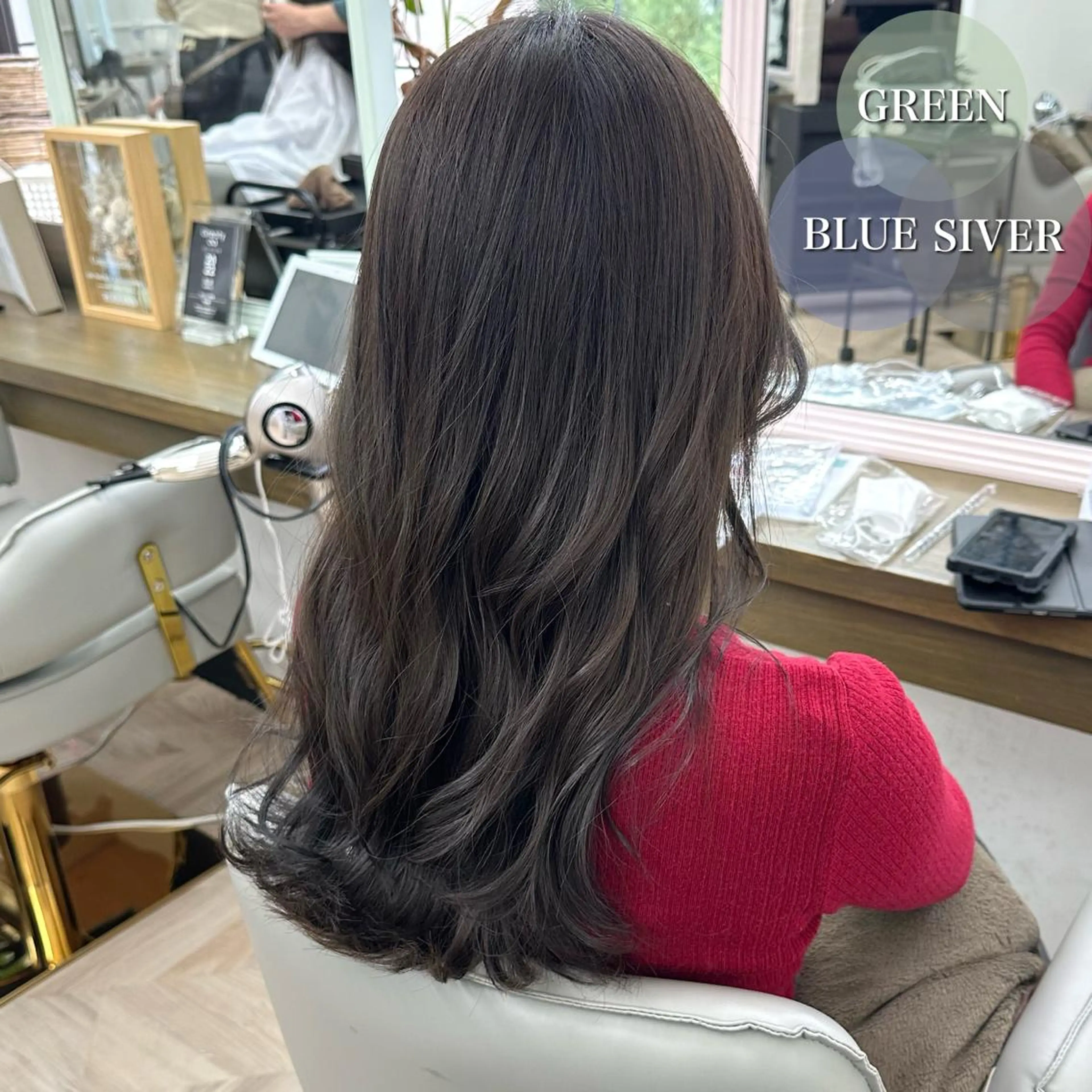 セミロング カラー ✨️美髪矯正×似合わ せ艶カラー✨藤田透のヘアスタイル