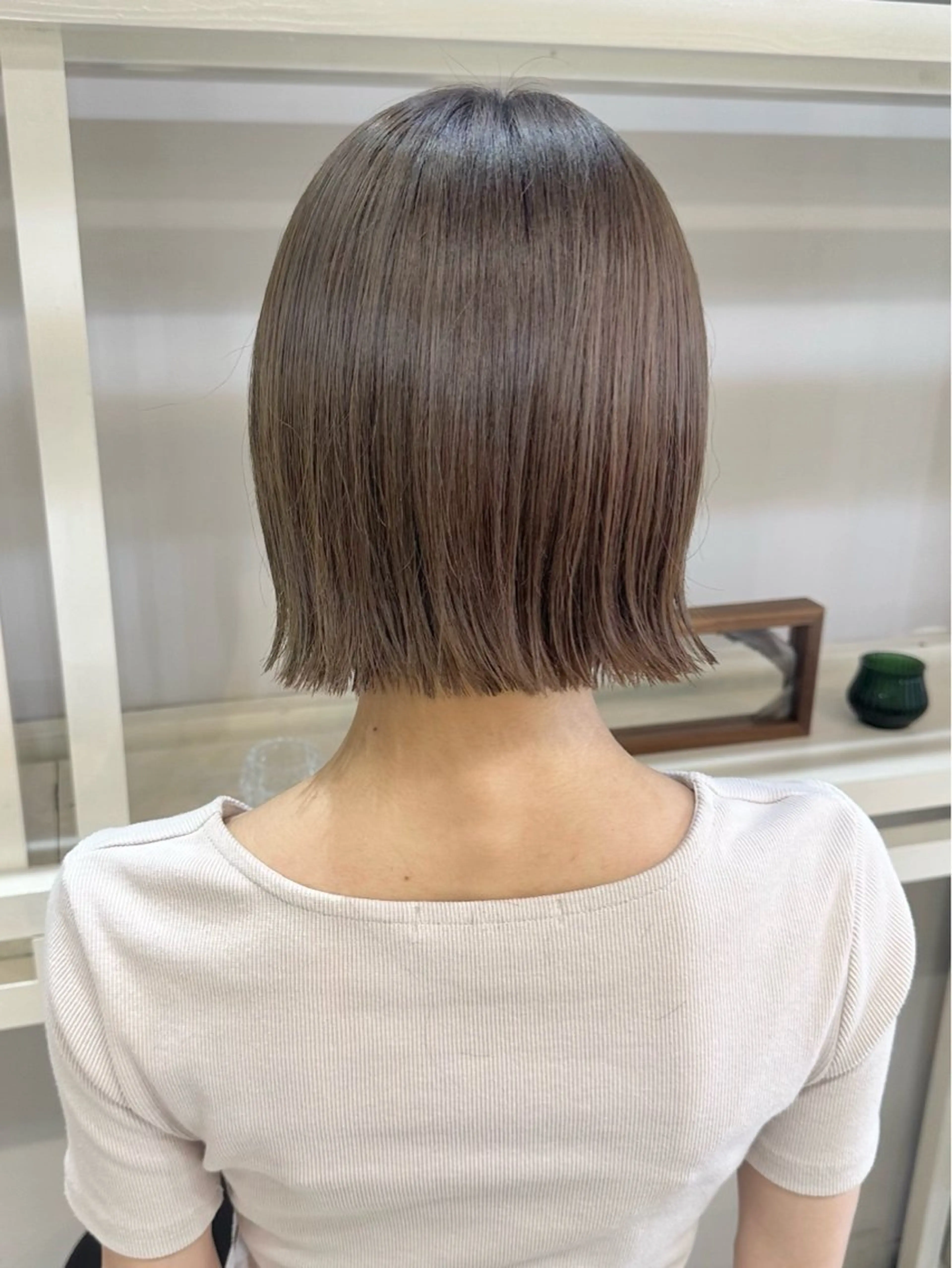 ショート カラー カット ヘアカラー トリートメント 透明感カラー/ボブ /佐藤伶のヘアスタイル