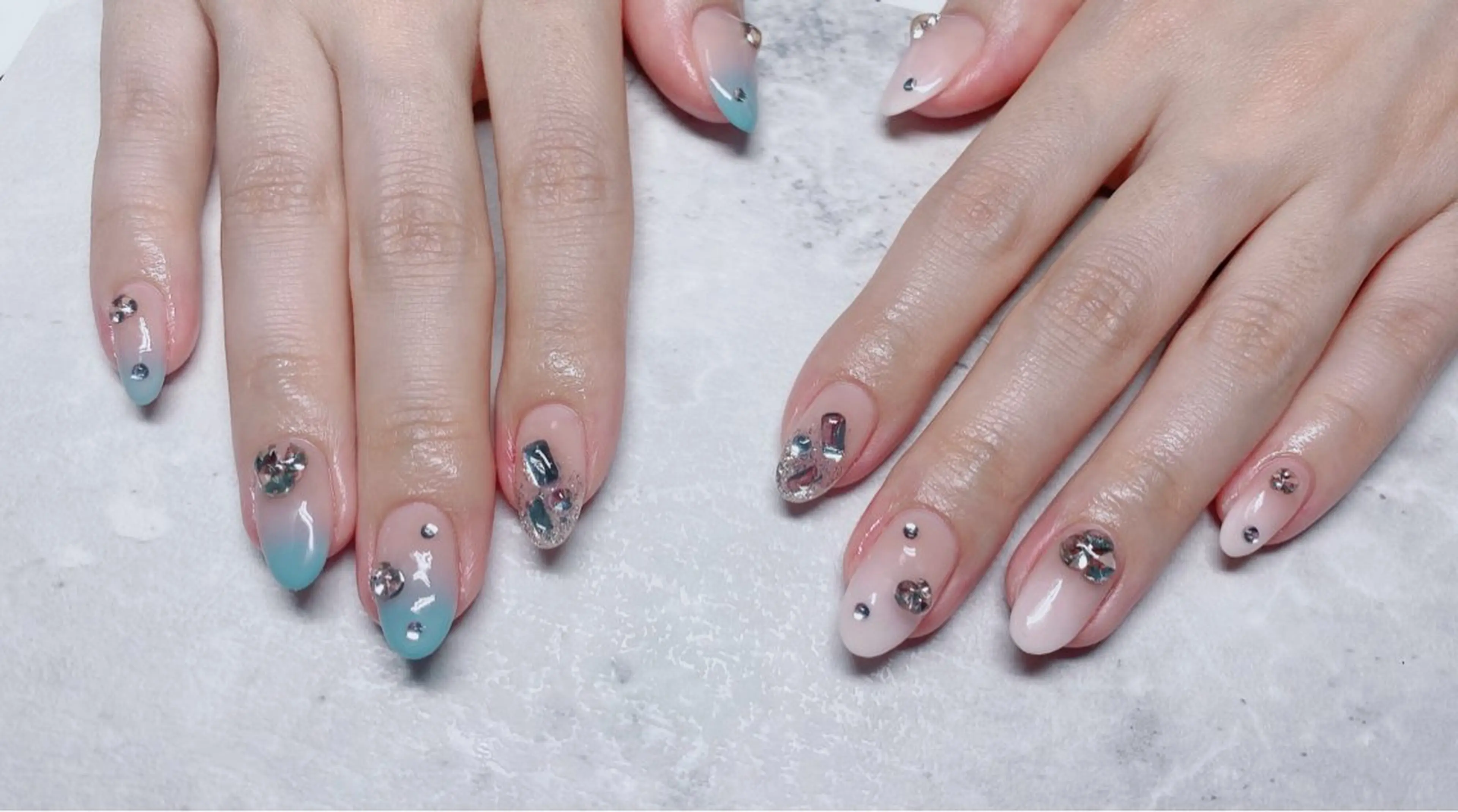 ネイル 長さ出し フットネイル ジェルネイル 韓国ネイル マグネットネイル Nail Annのネイルデザイン
