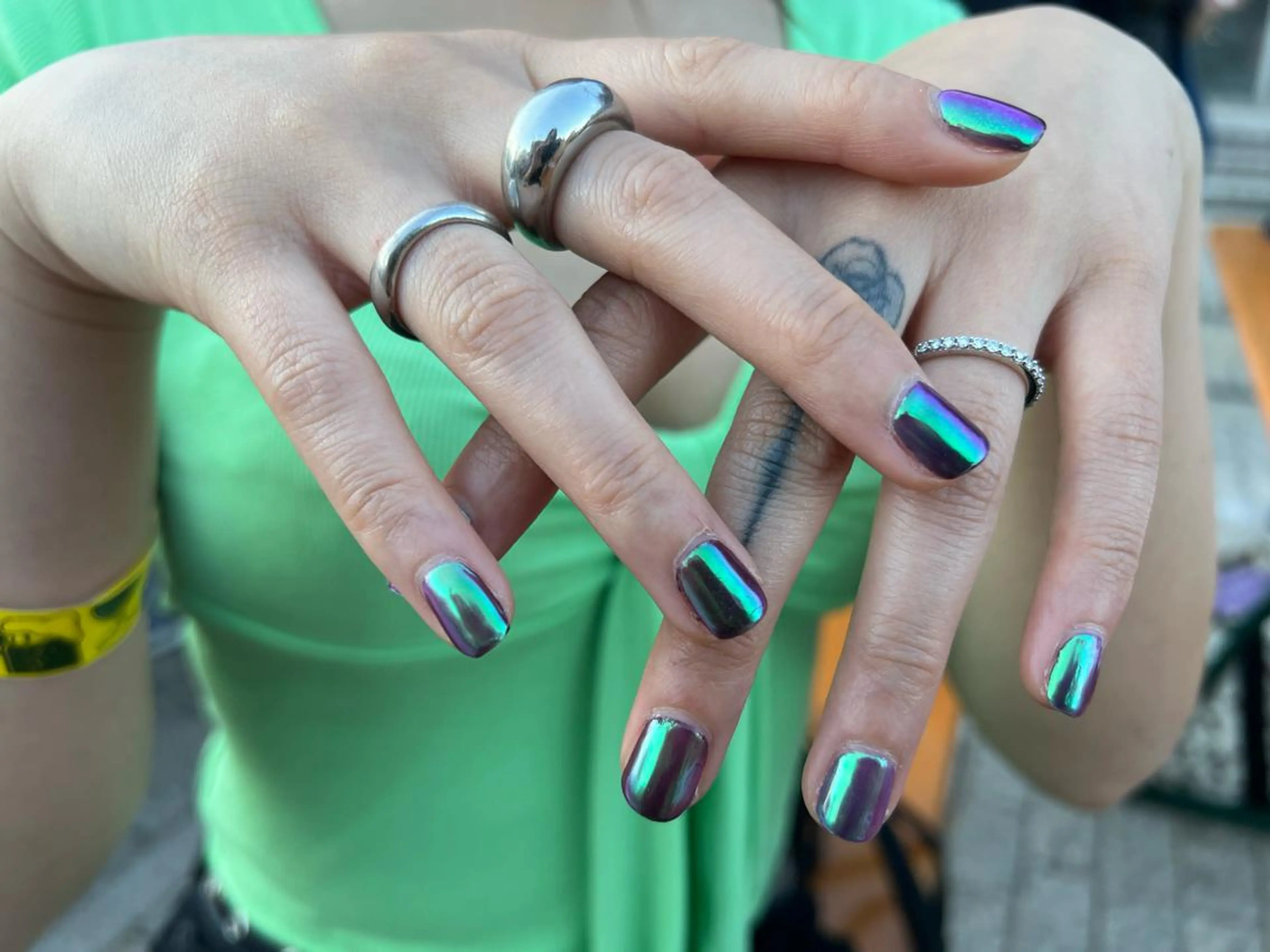 ネイル ミラーネイル ワンカラーネイル BNT nailsのネイルデザイン