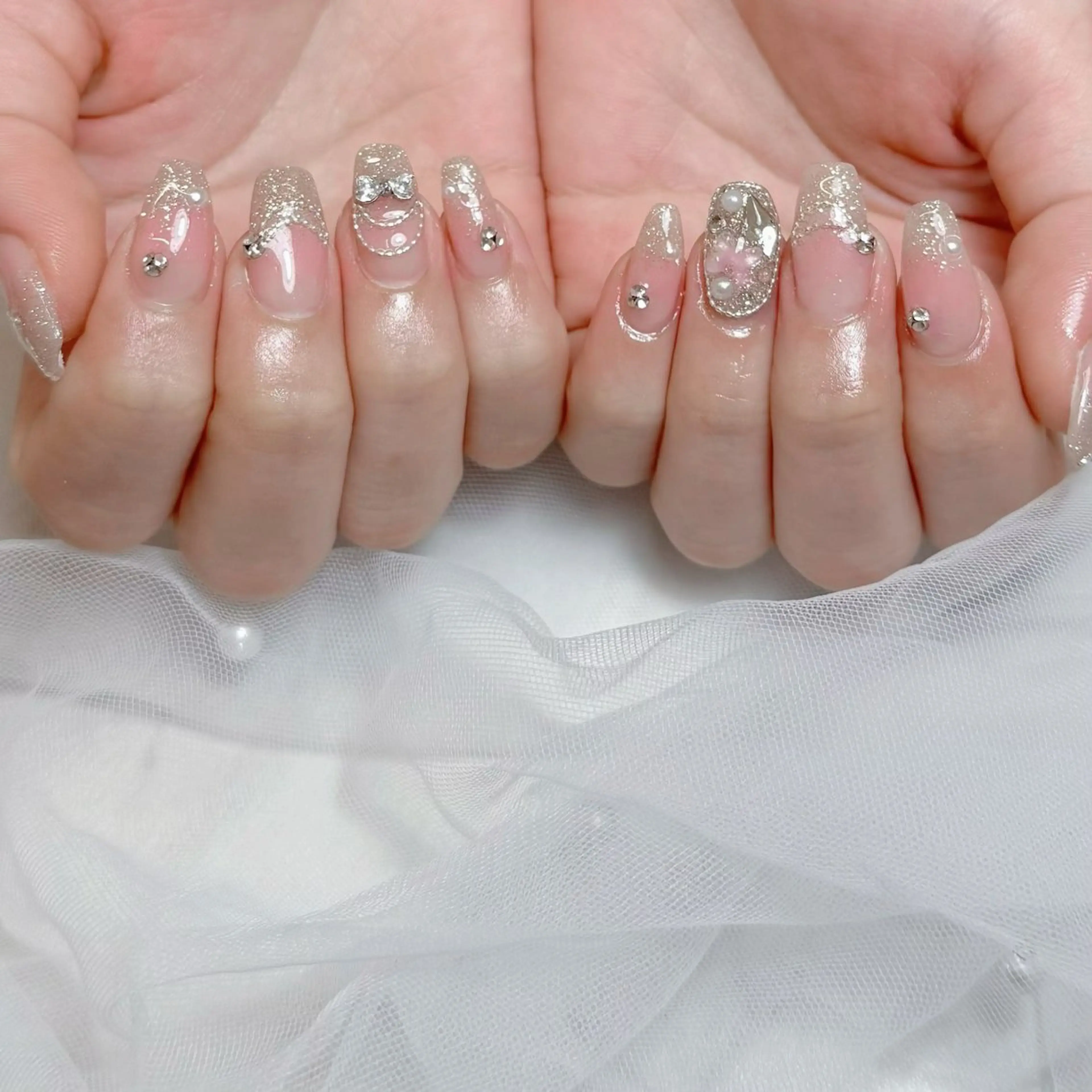 ネイル ハンドネイル mau🩵nail 堺筋本町｜心斎橋のネイルデザイン