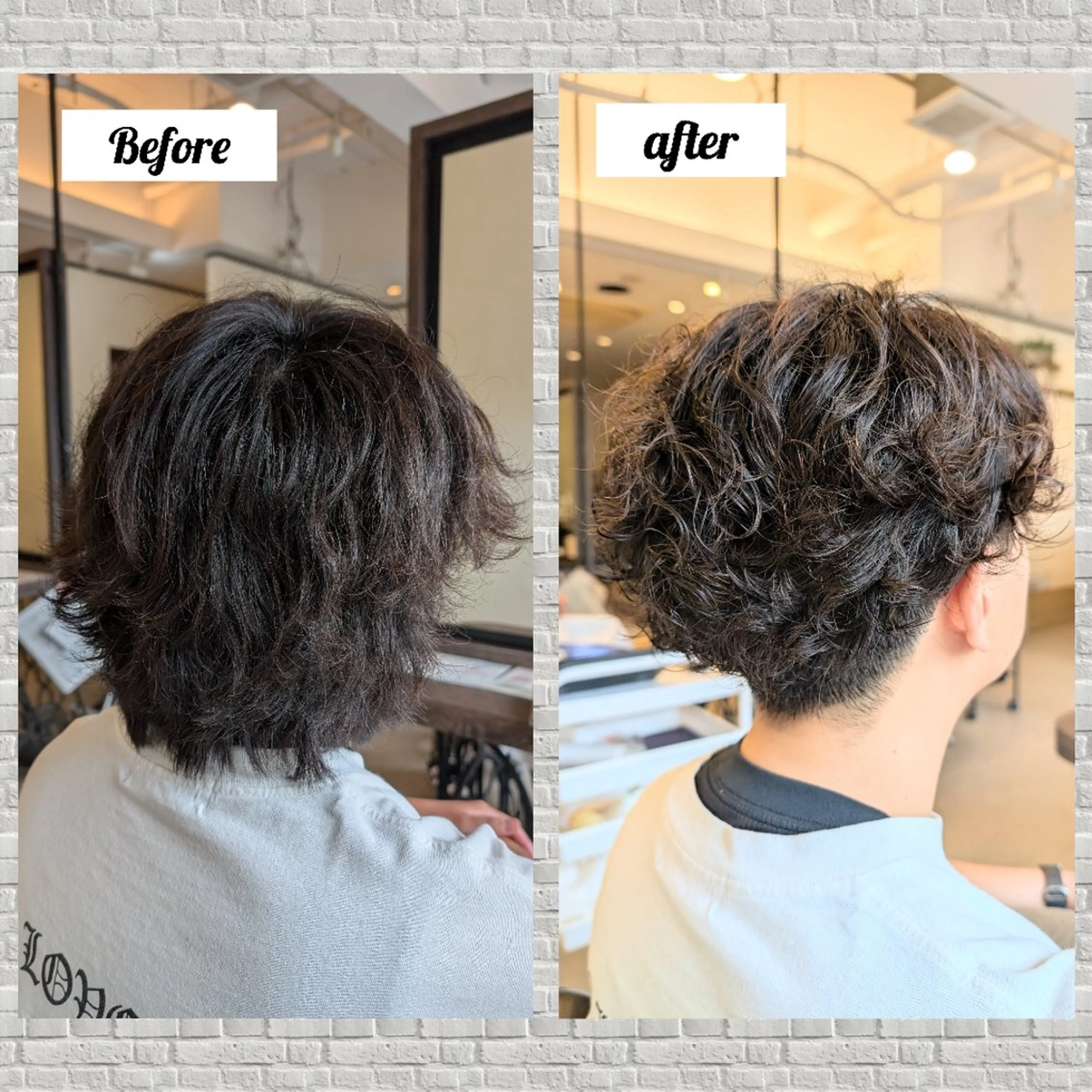 パーマ カット パーマ 吉田 彩のヘアスタイル