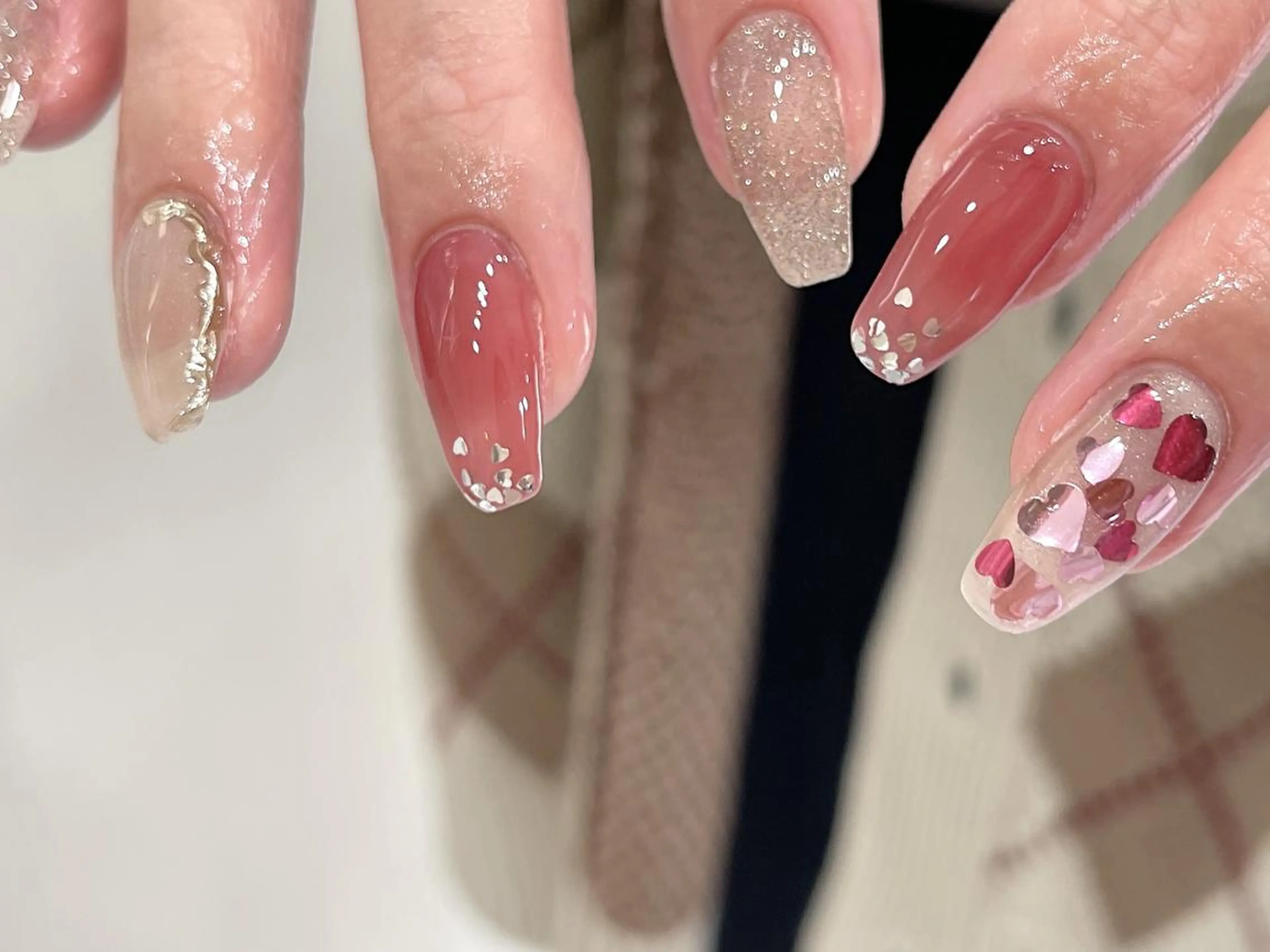 ネイル アートネイル 持ち込み 🦋y y Nail 🤍のネイルデザイン