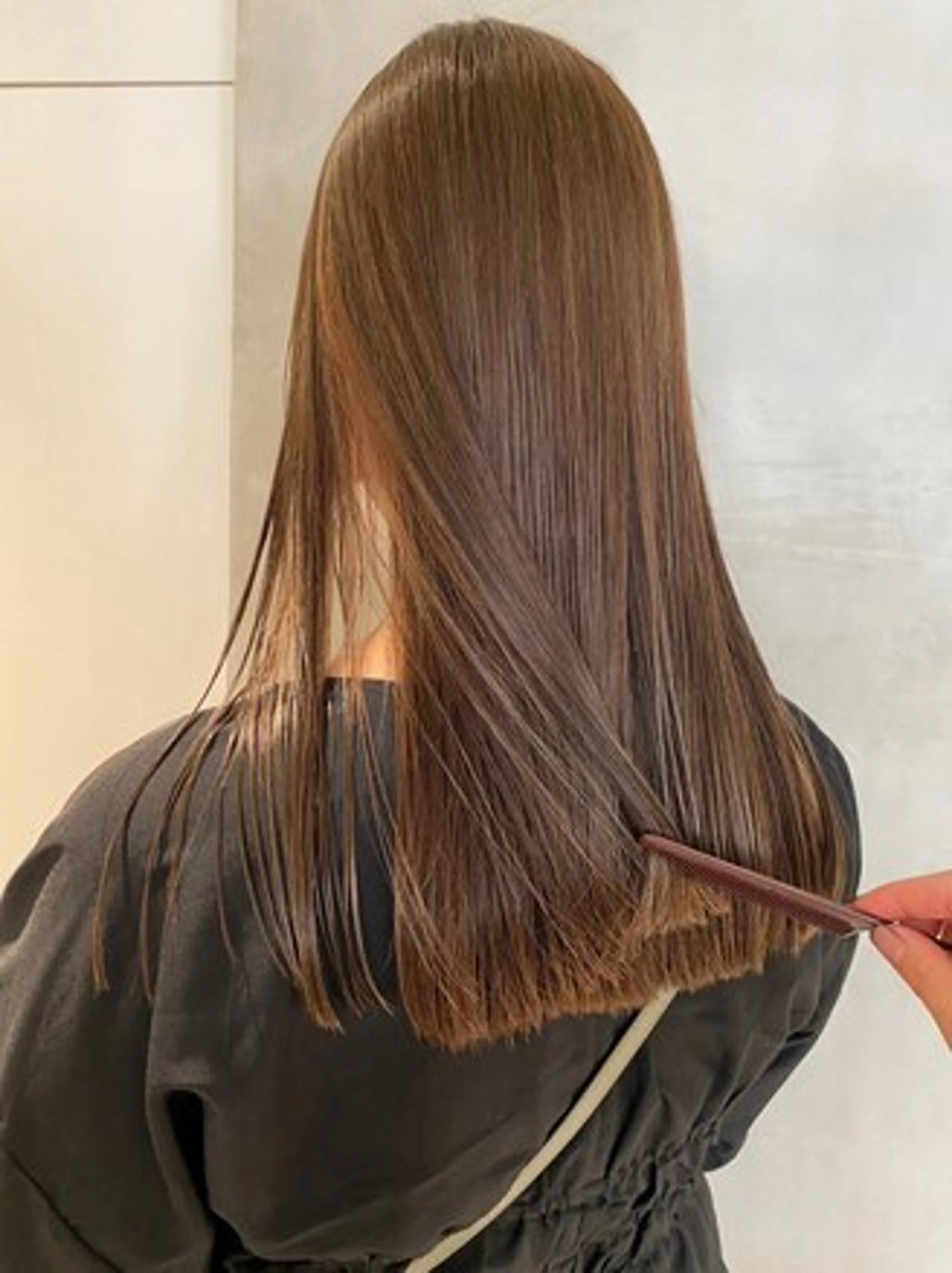 ロング 髪質改善 ヘアカラー ブリーチなし艶カラー 🌈髪質改善MASSのヘアスタイル