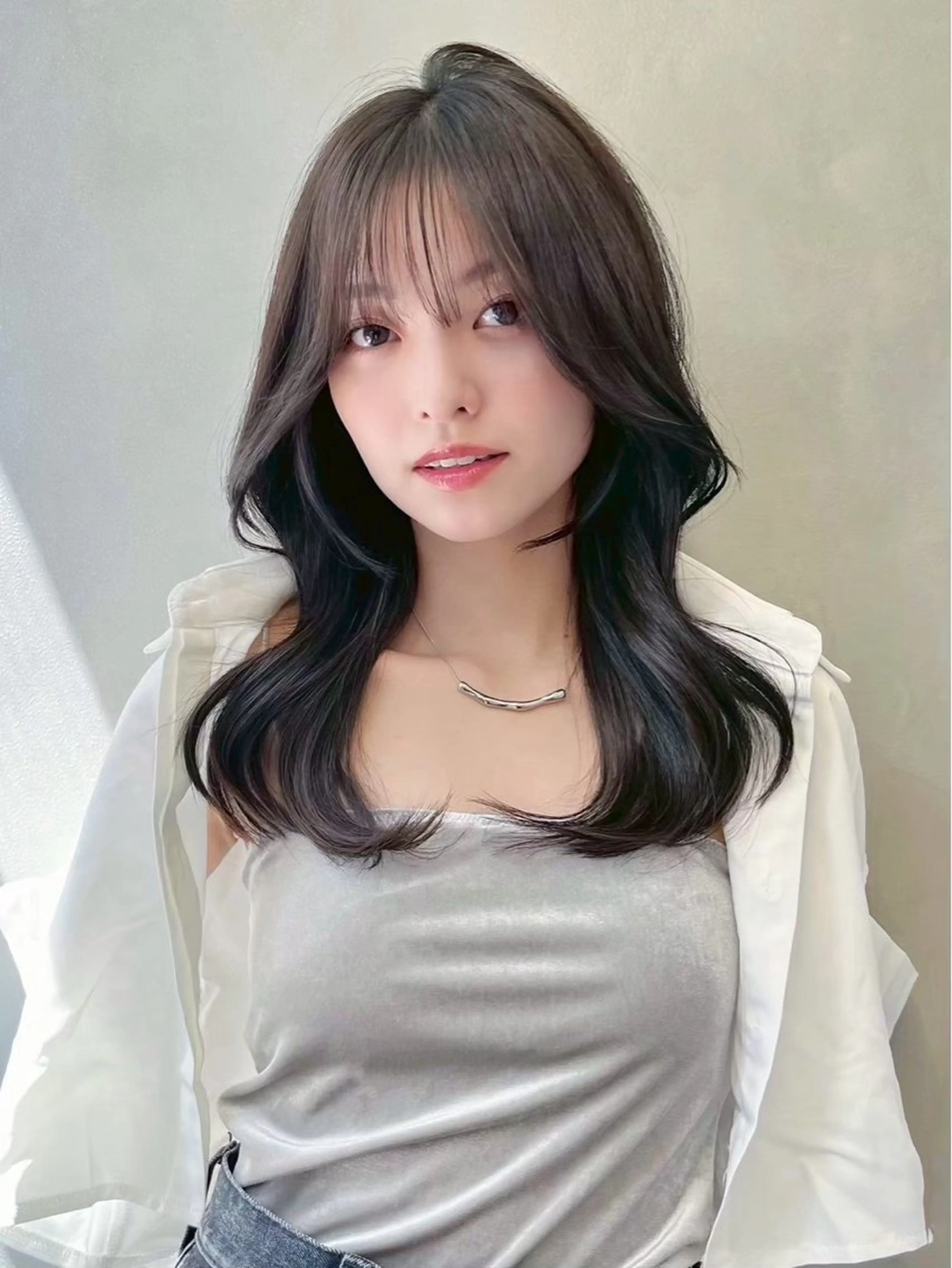 ミディアム カット ヘアカラー 浦和/ハッシュカット /レイヤー/設樂彩乃のヘアスタイル