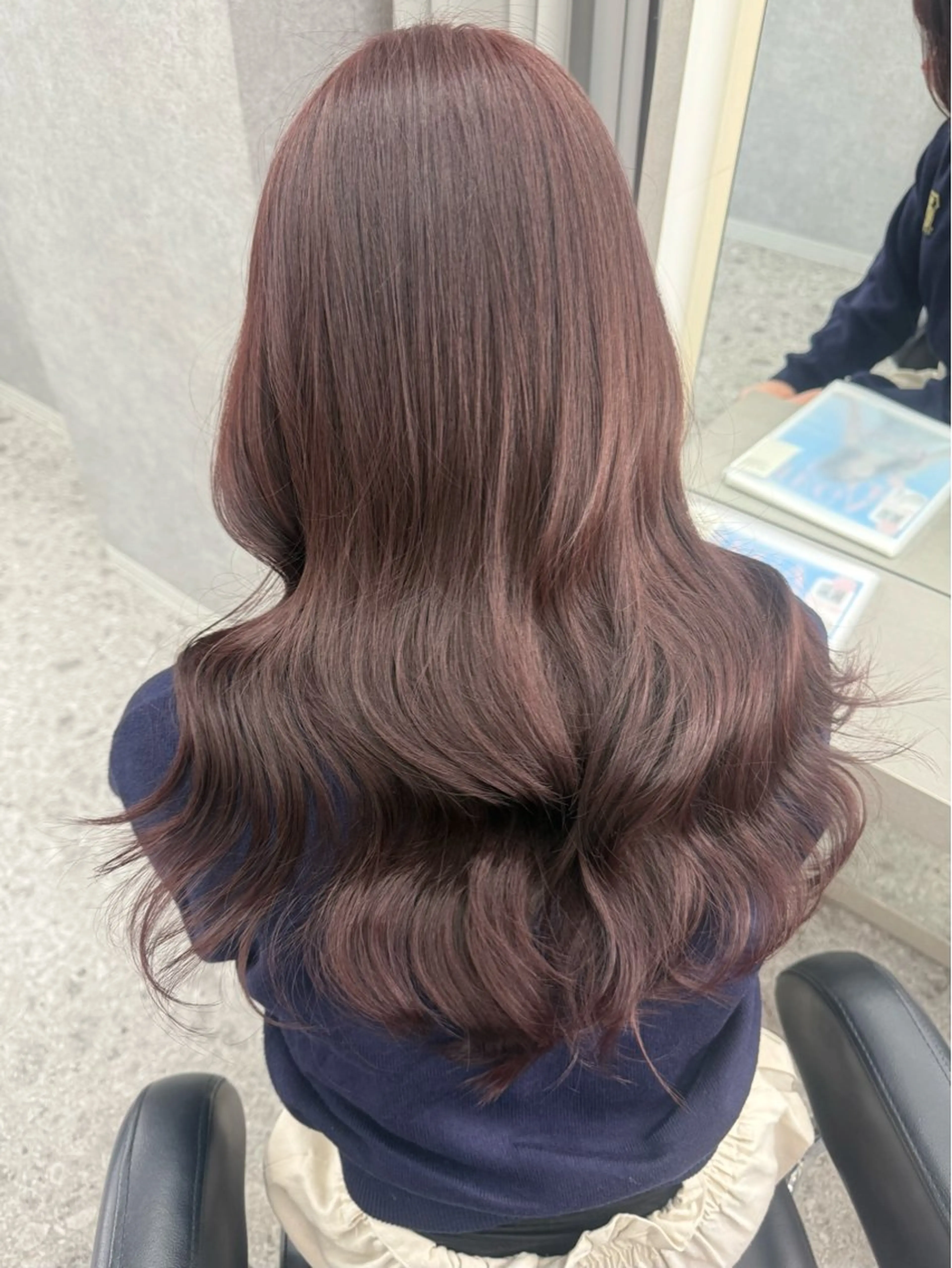 ロング カラー ブリーチ ブラウンカラー 透明感カラー ダブルカラー 韓国風カラー ヘアカラー もも/透明感/ 暖色カラー/韓国ヘアのヘアスタイル