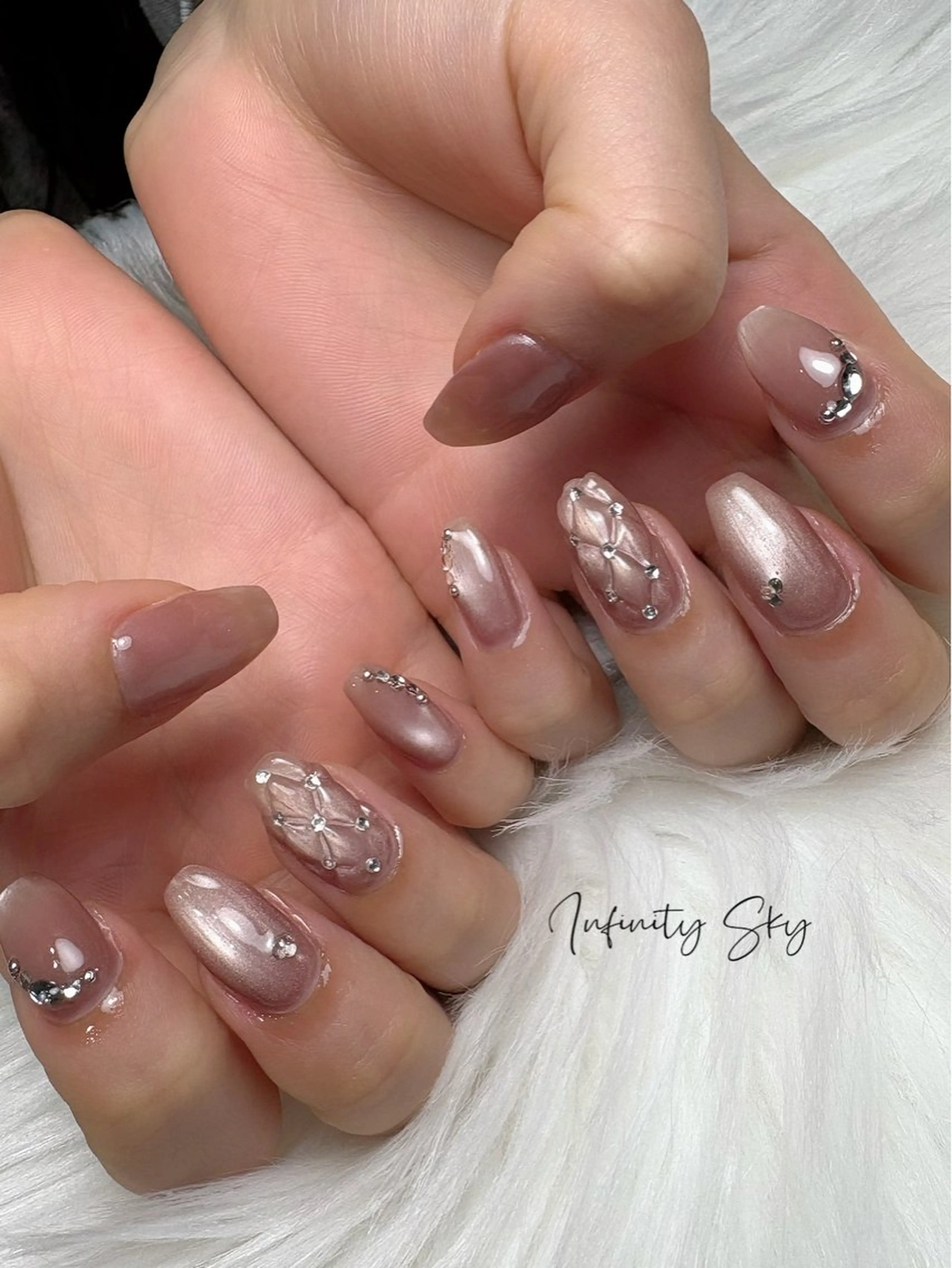 ネイル マグネットネイル infinity skyのネイルデザイン