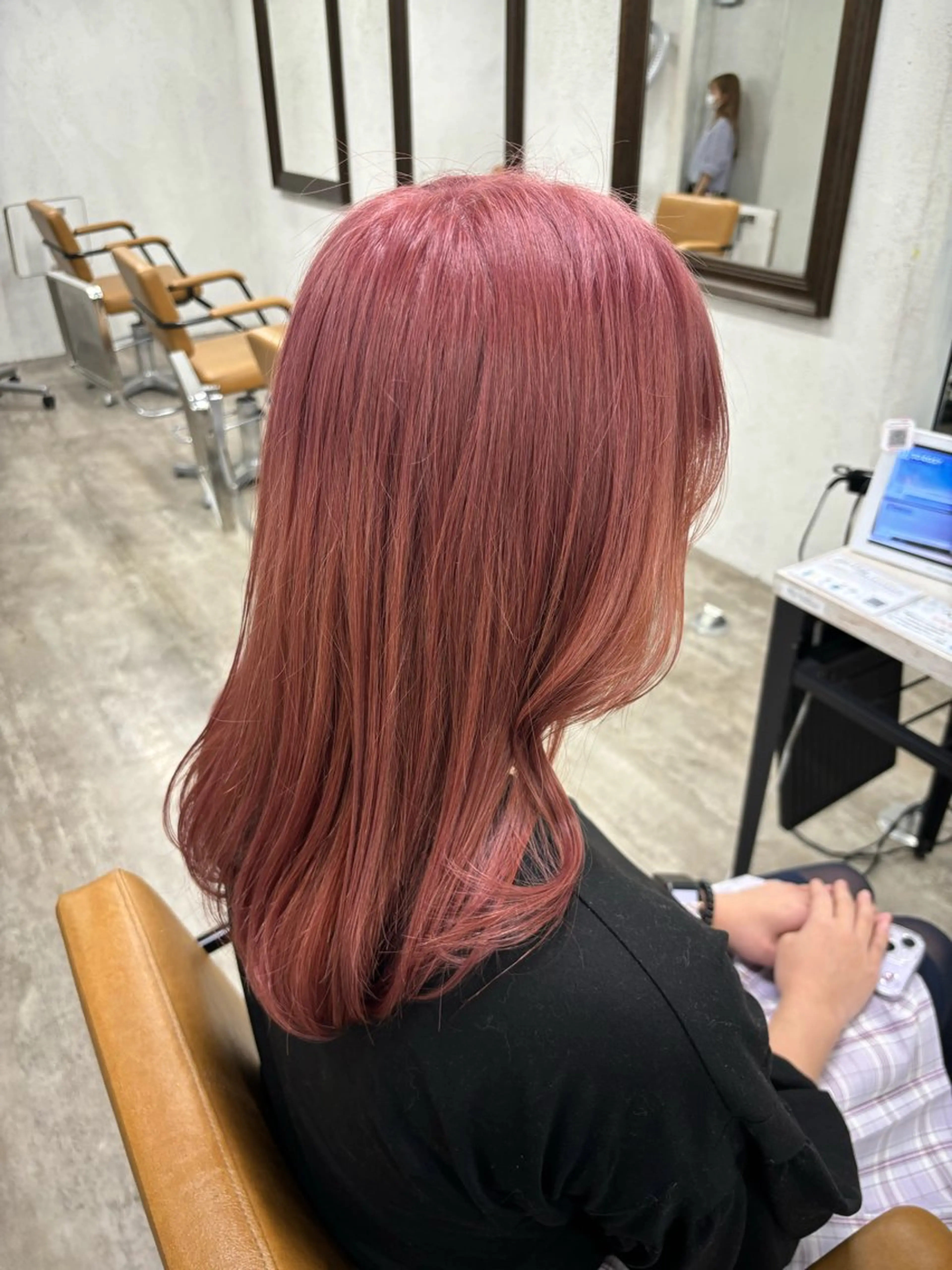 ロング ヘアカラー トリートメント ヘッドスパ ヘアセット ️韓国ヘア／レイヤー カットYūka❤️のヘアスタイル