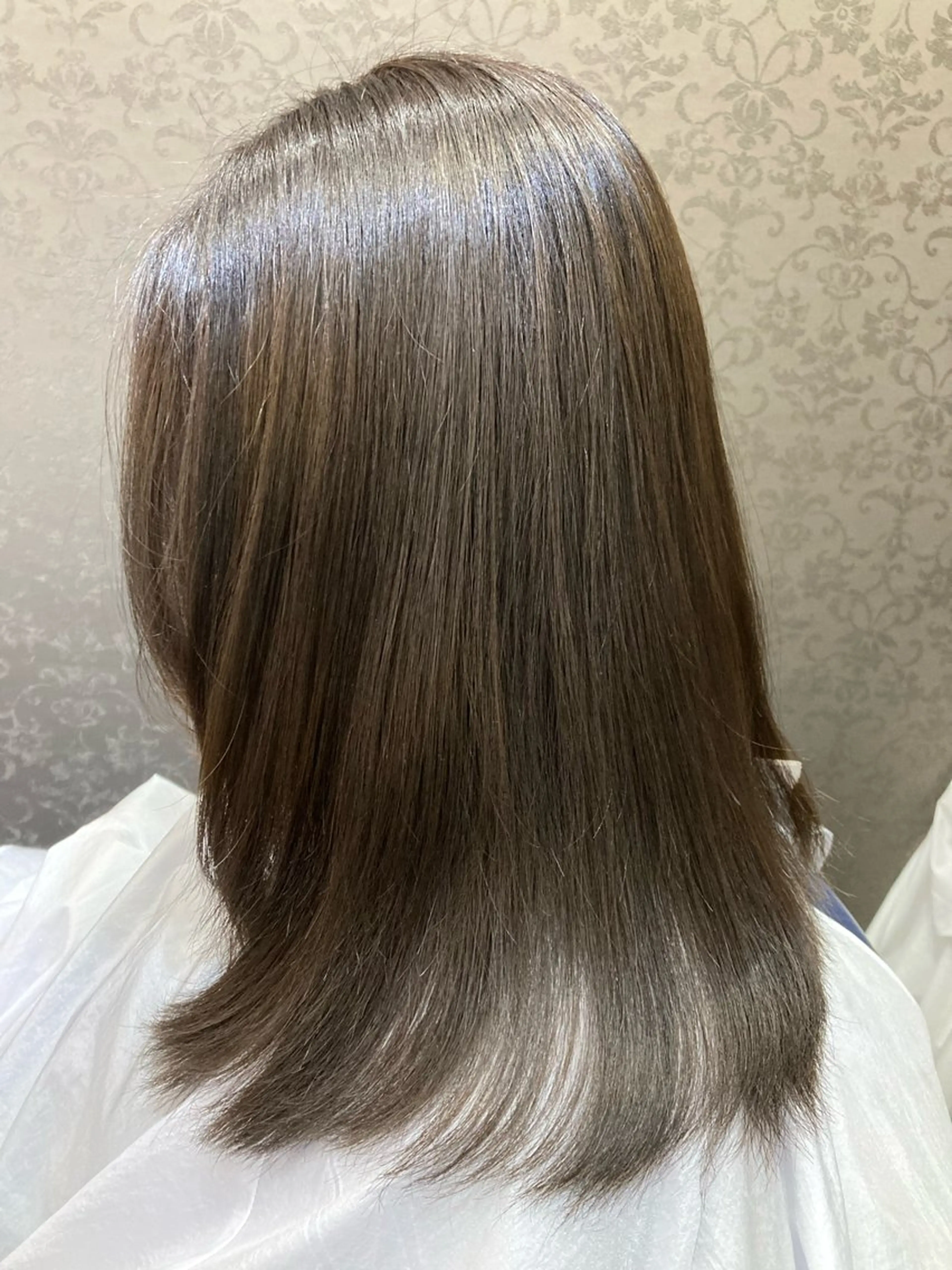 セミロング 髪質改善 トリートメント ルピナス中田店長 山口大地のヘアスタイル