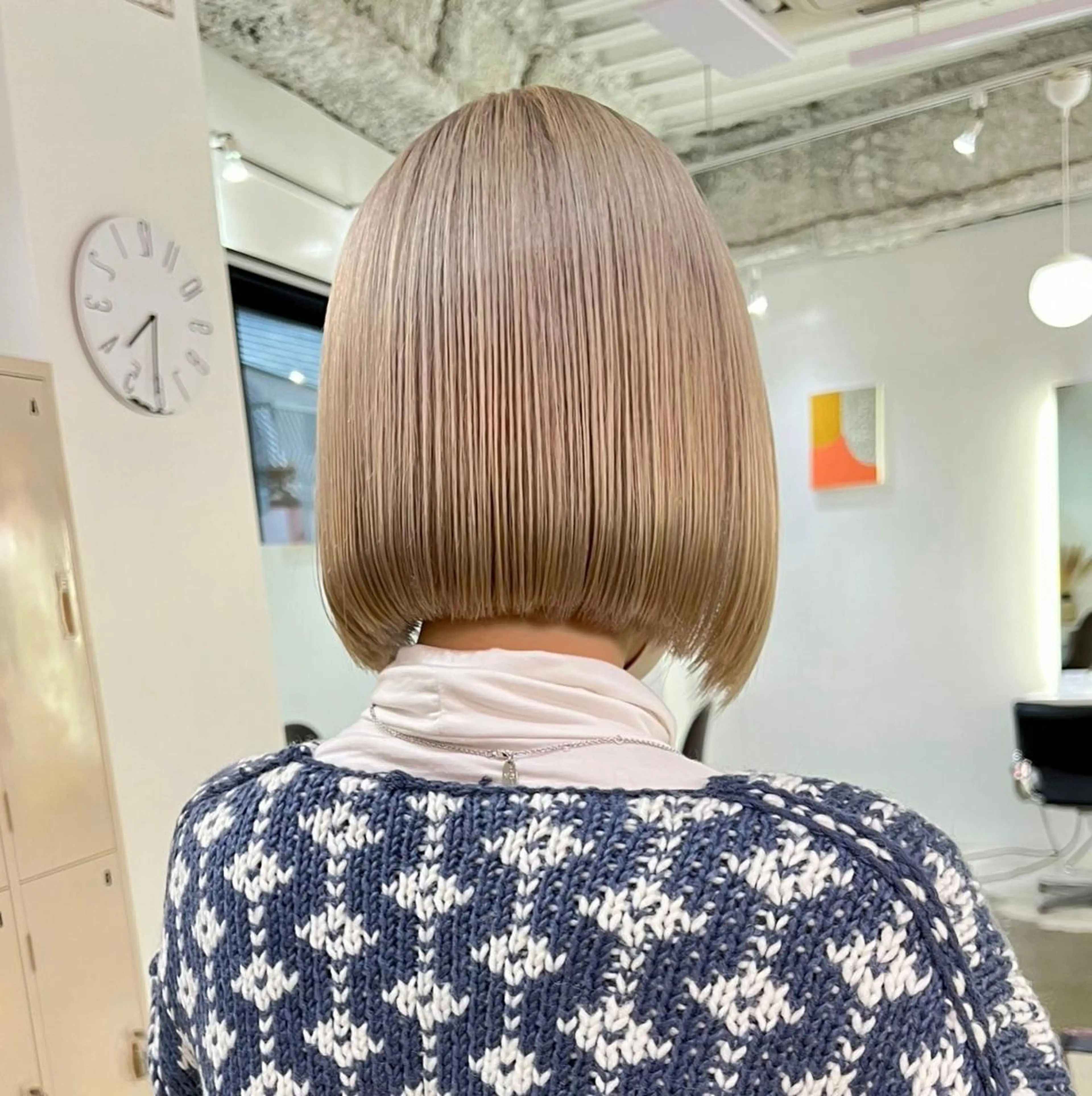 ショート カット ヘアカラー トリートメント まろみ暖色×ボブ ×chia🕯のヘアスタイル