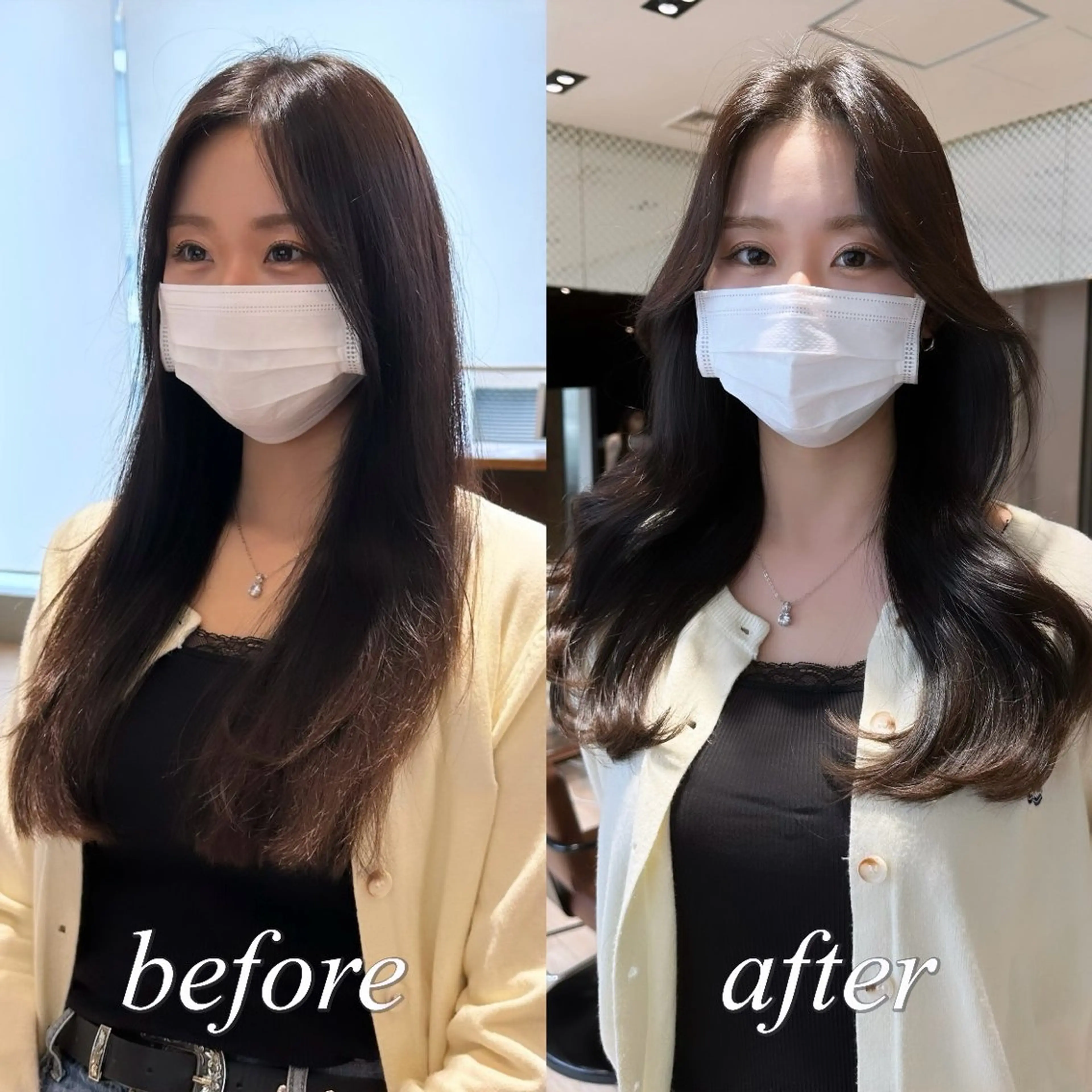 ロング カラー レイヤー/顔周り /透明感🩶高橋大のヘアスタイル