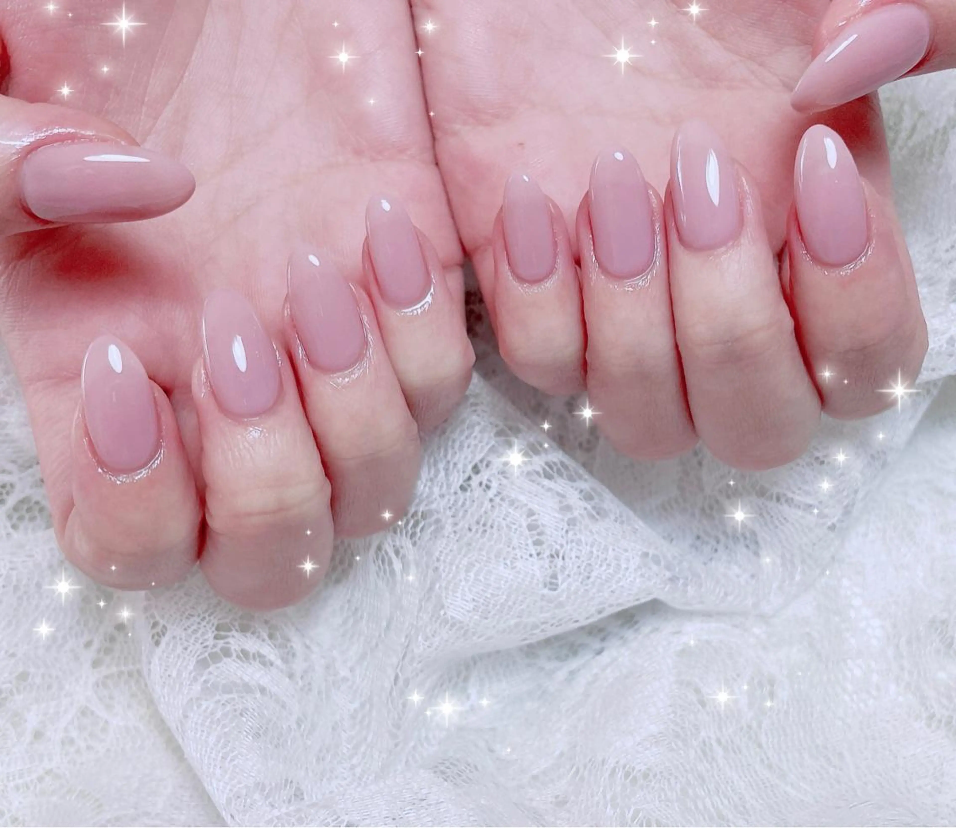 ネイル ピンク ハンドネイル FLARE NAIL フレアネイルのネイルデザイン