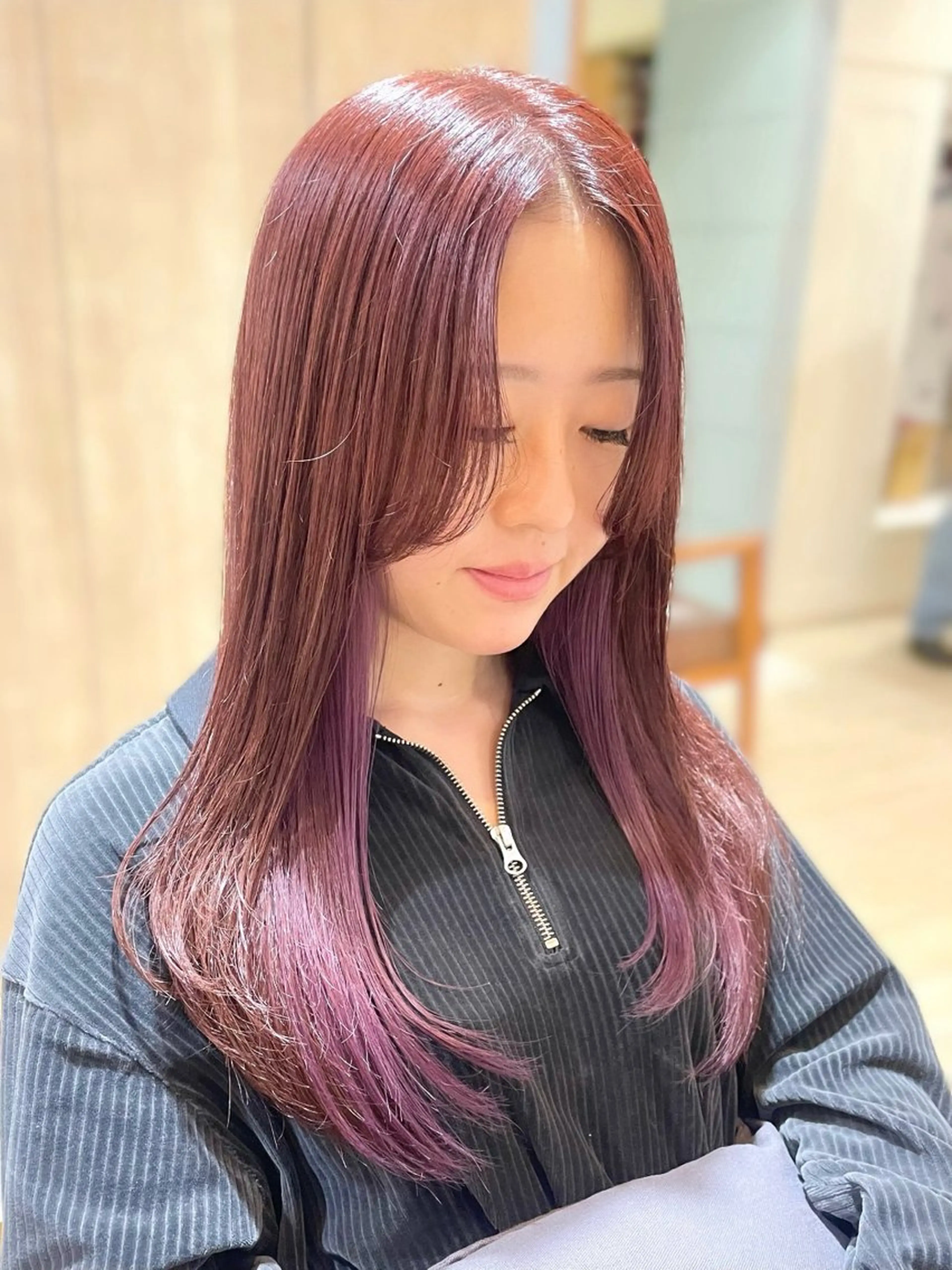 ロング カラー ブリーチ ヘアカラー 🍬kanami 🍬ボブ/暖色カラーのヘアスタイル